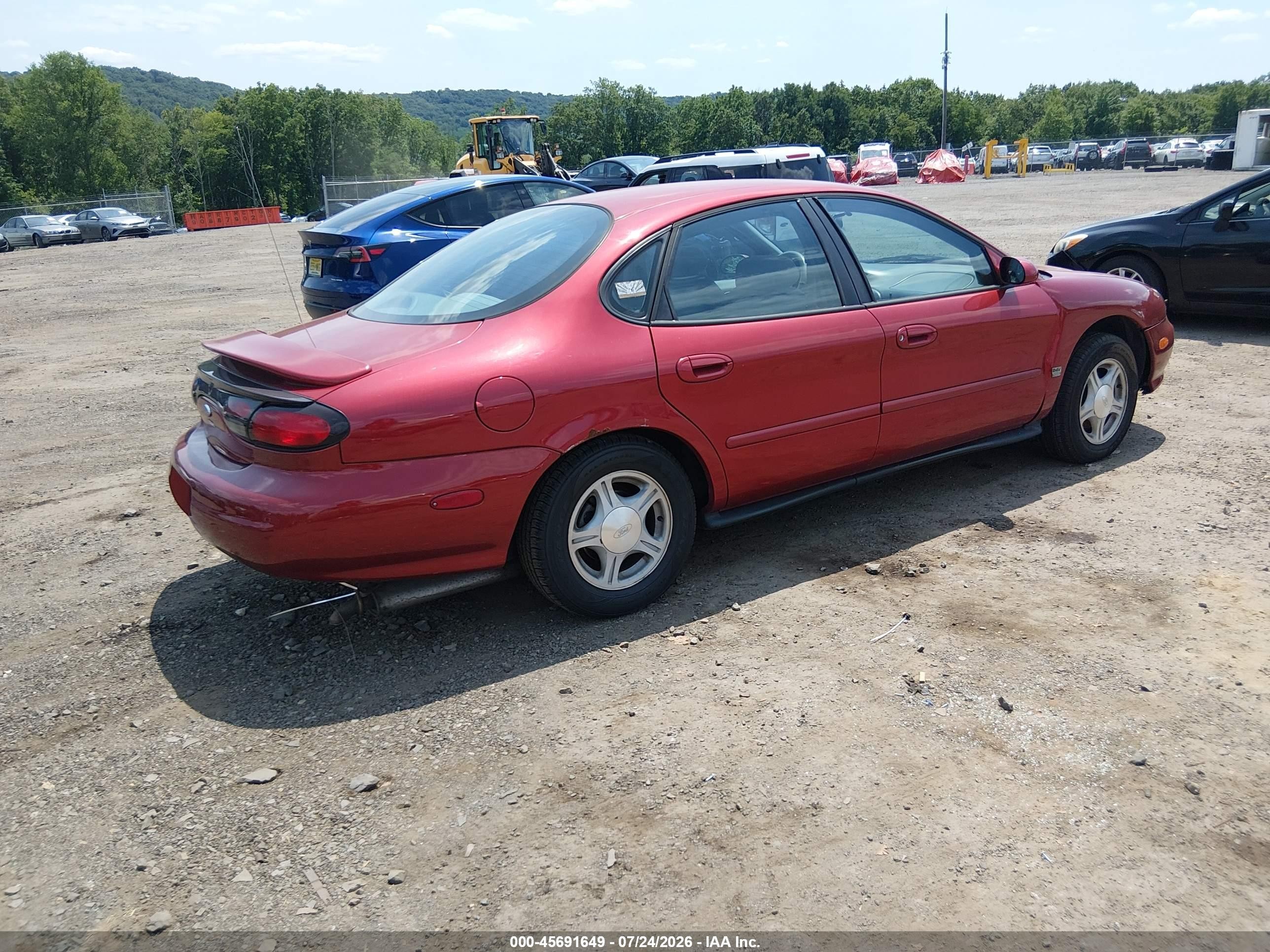 1999 Ford Taurus Se/se-ne Red vin: 1FAFP53S8XA131297