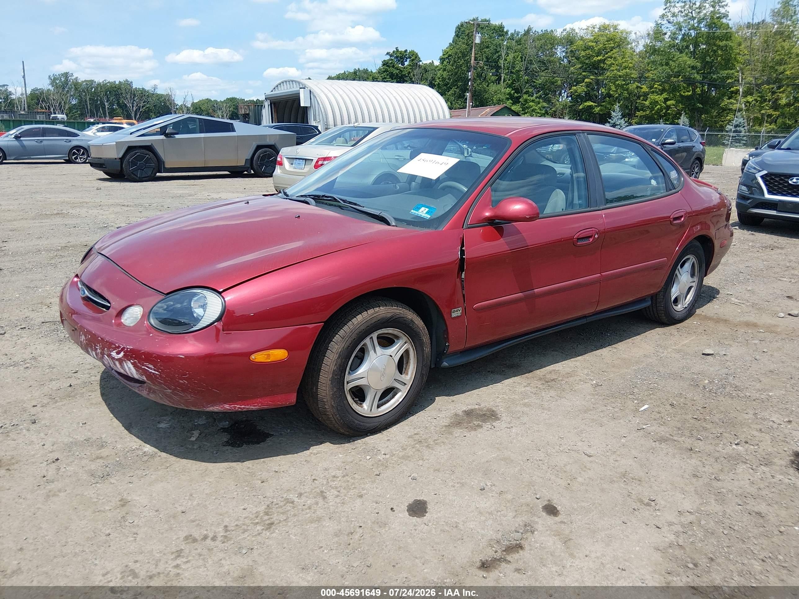 1999 Ford Taurus Se/se-ne Red vin: 1FAFP53S8XA131297