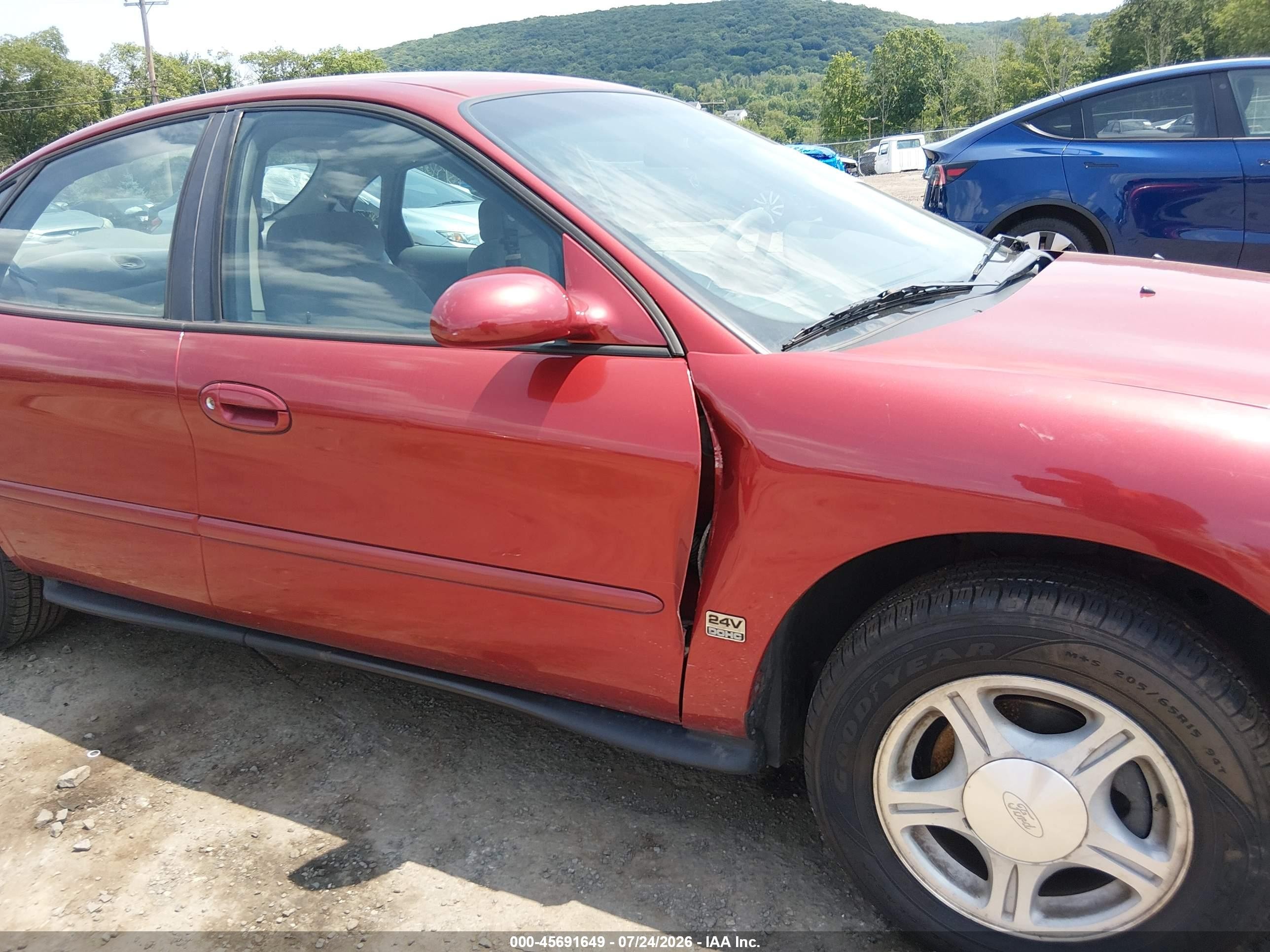 1999 Ford Taurus Se/se-ne Red vin: 1FAFP53S8XA131297