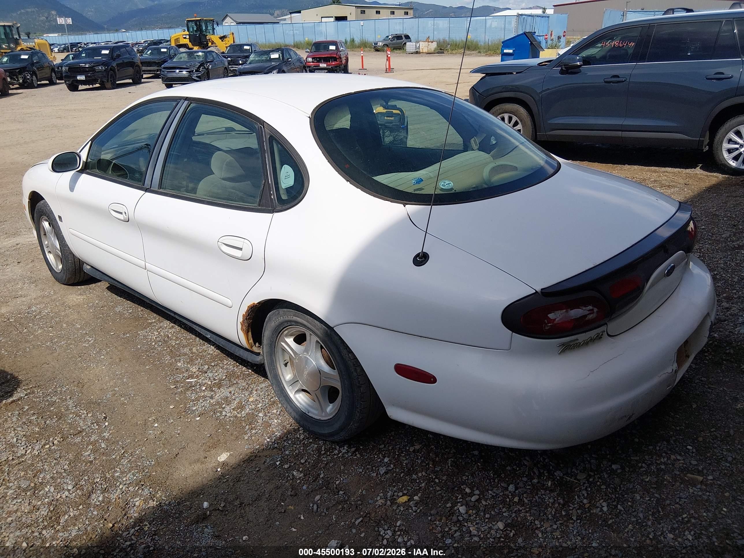 1999 Ford Taurus Se/se-ne White vin: 1FAFP53S9XG261635