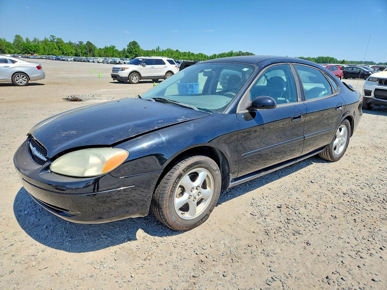 2003 Ford Taurus Black vin: 1FAFP53U03A210863