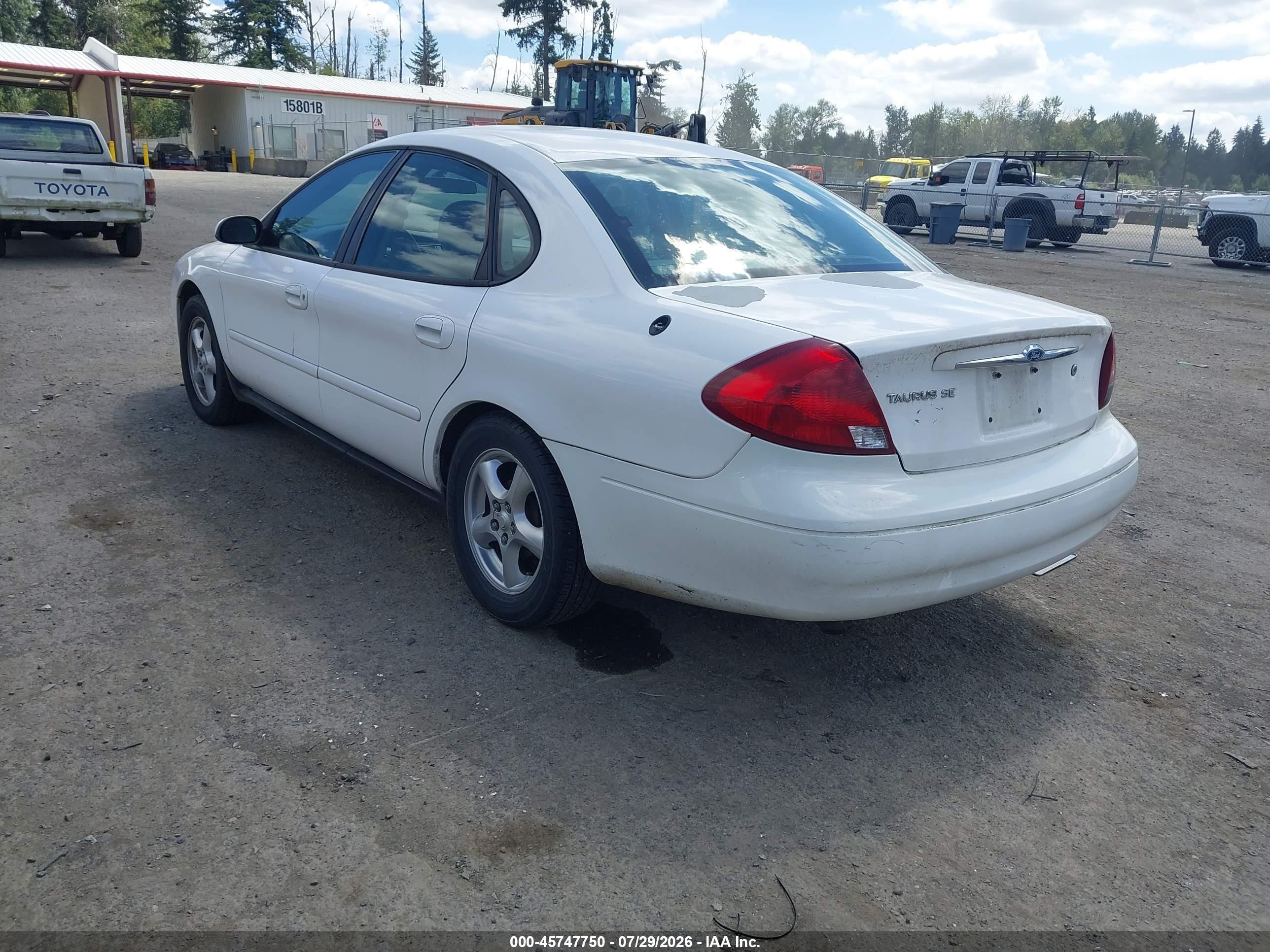 2003 Ford Taurus Se White vin: 1FAFP53U03G255959