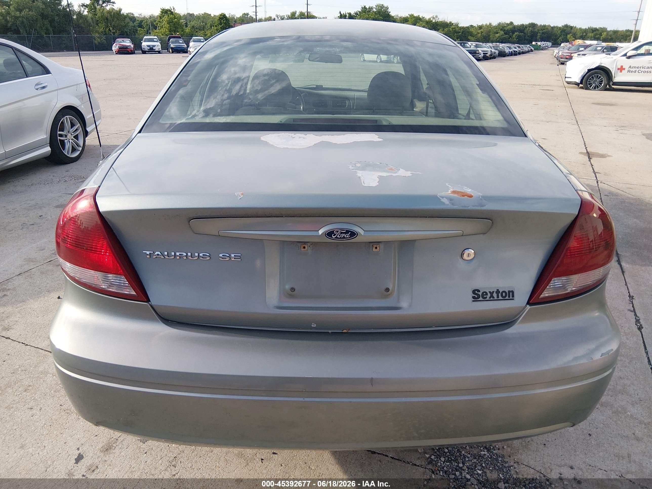 2007 Ford Taurus Se Green vin: 1FAFP53U07A165722