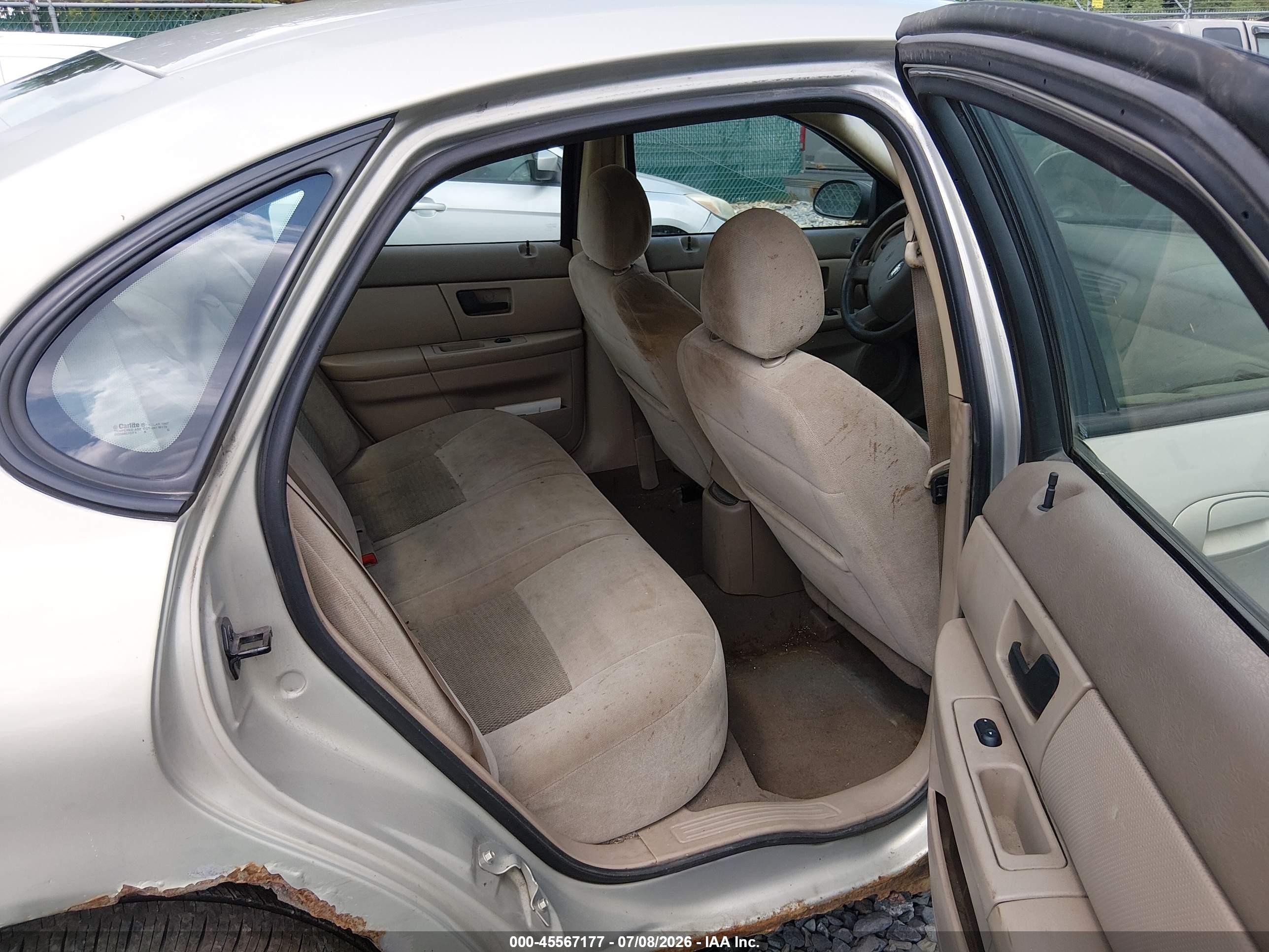 2007 Ford Taurus Se Gray vin: 1FAFP53U07A194962