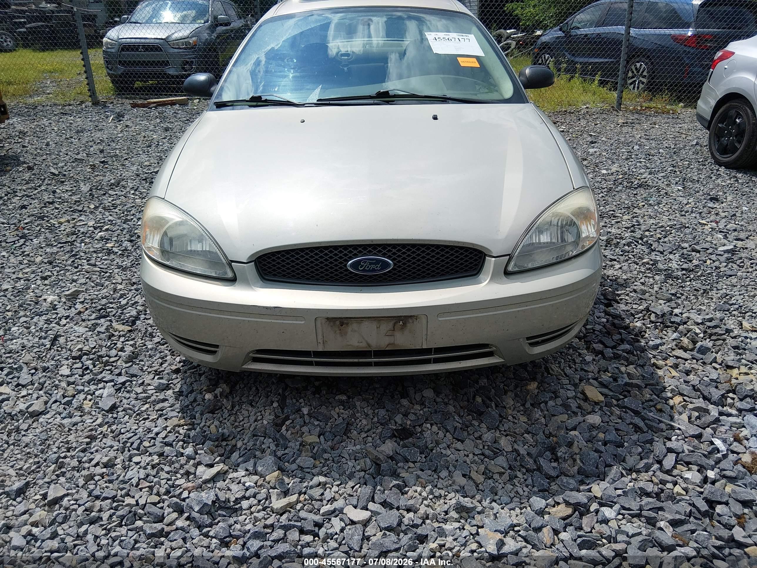 2007 Ford Taurus Se Gray vin: 1FAFP53U07A194962