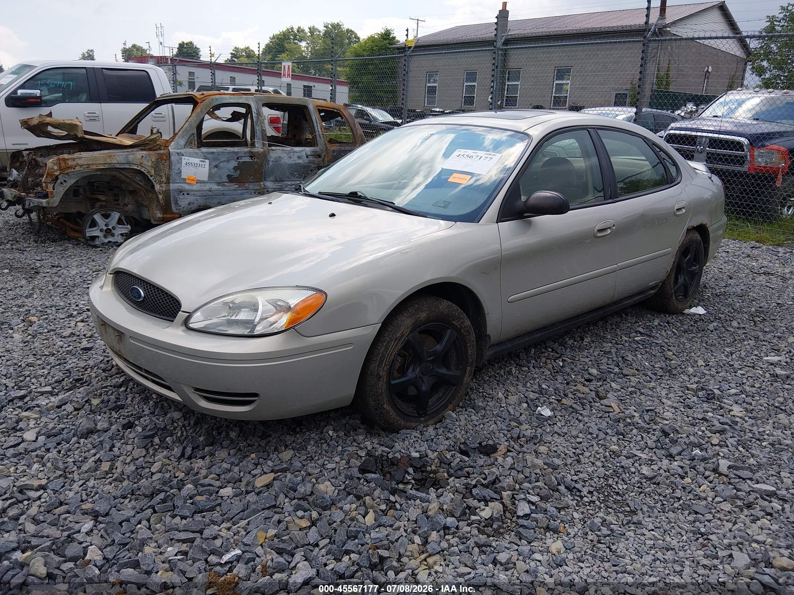 2007 Ford Taurus Se Gray vin: 1FAFP53U07A194962