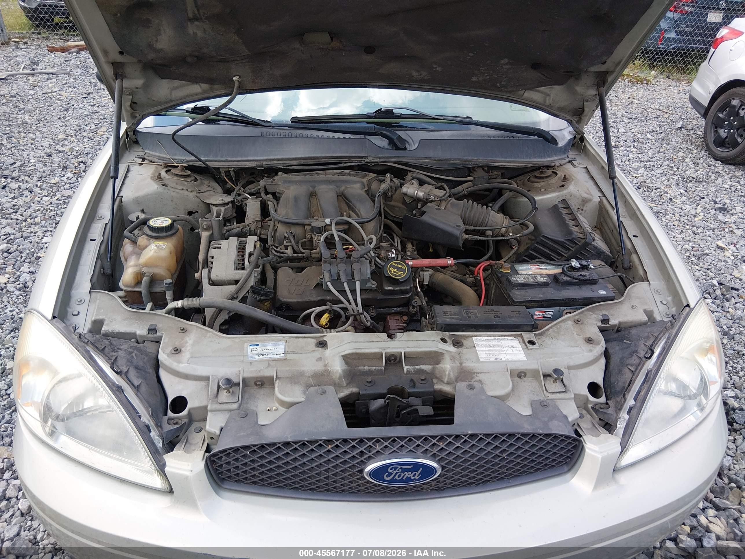 2007 Ford Taurus Se Gray vin: 1FAFP53U07A194962