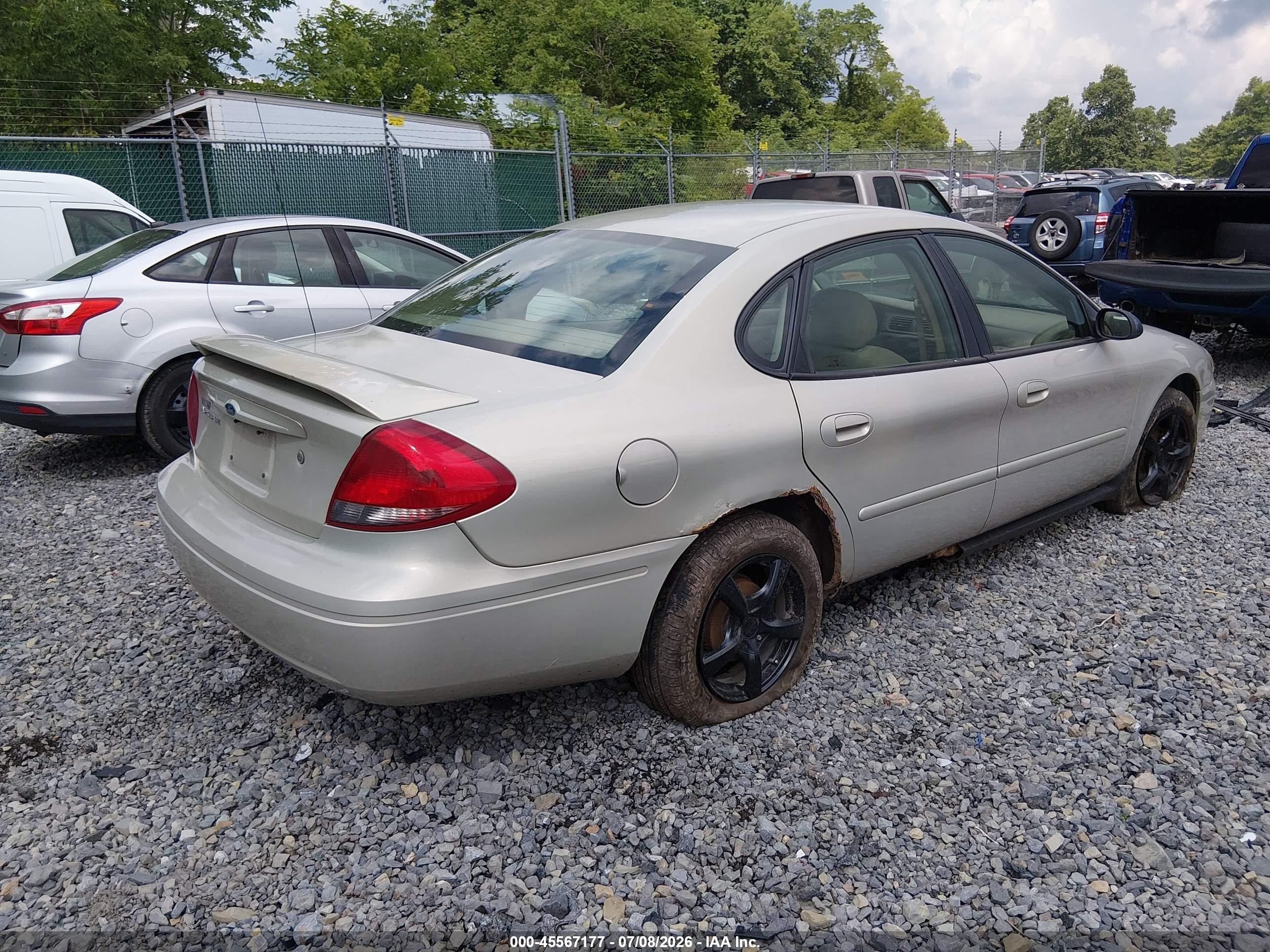 2007 Ford Taurus Se Gray vin: 1FAFP53U07A194962