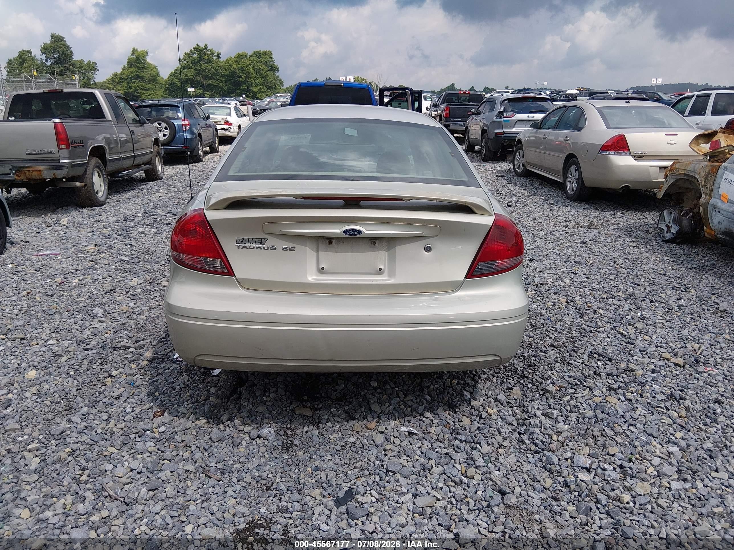 2007 Ford Taurus Se Gray vin: 1FAFP53U07A194962