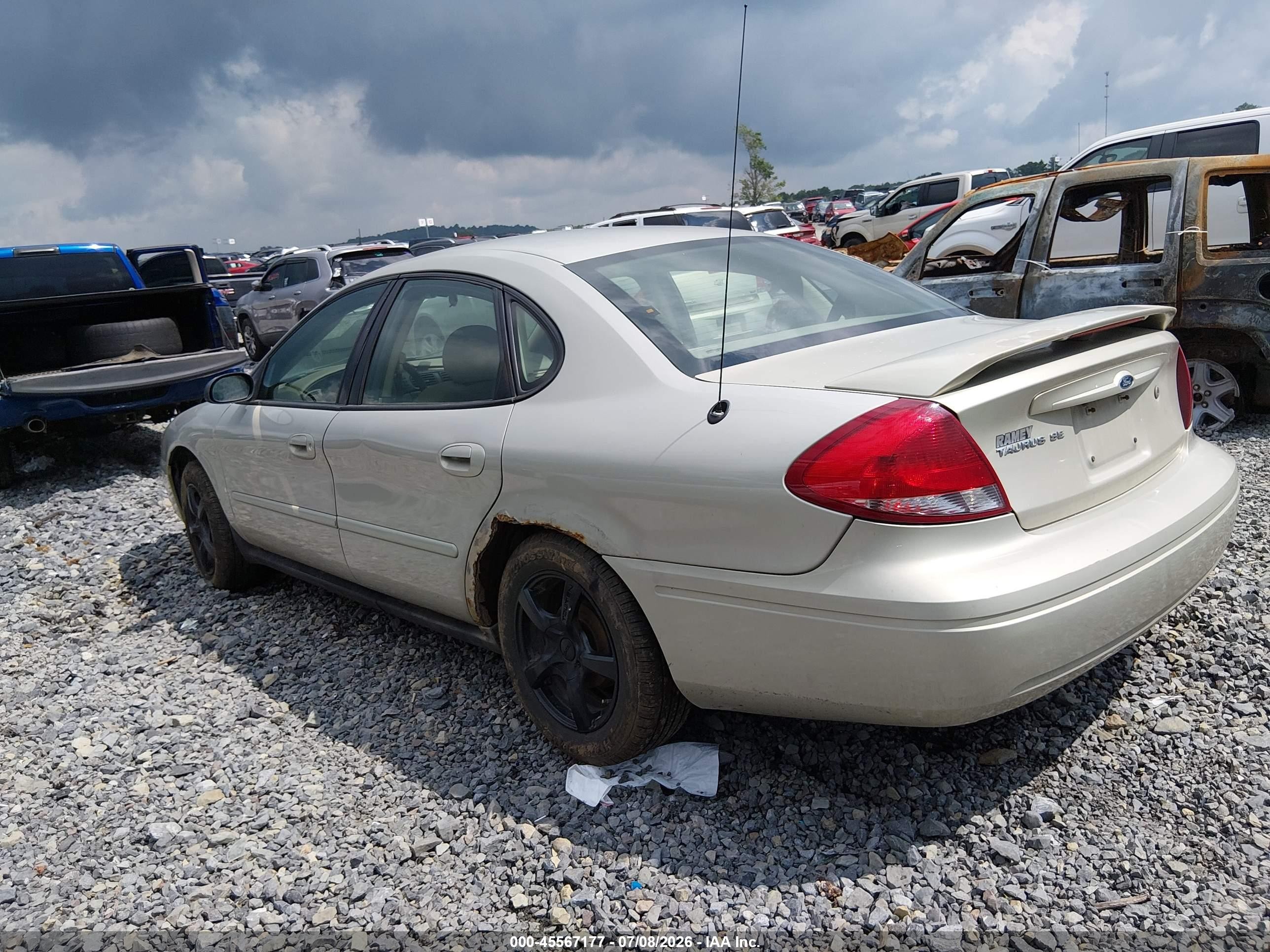 2007 Ford Taurus Se Gray vin: 1FAFP53U07A194962