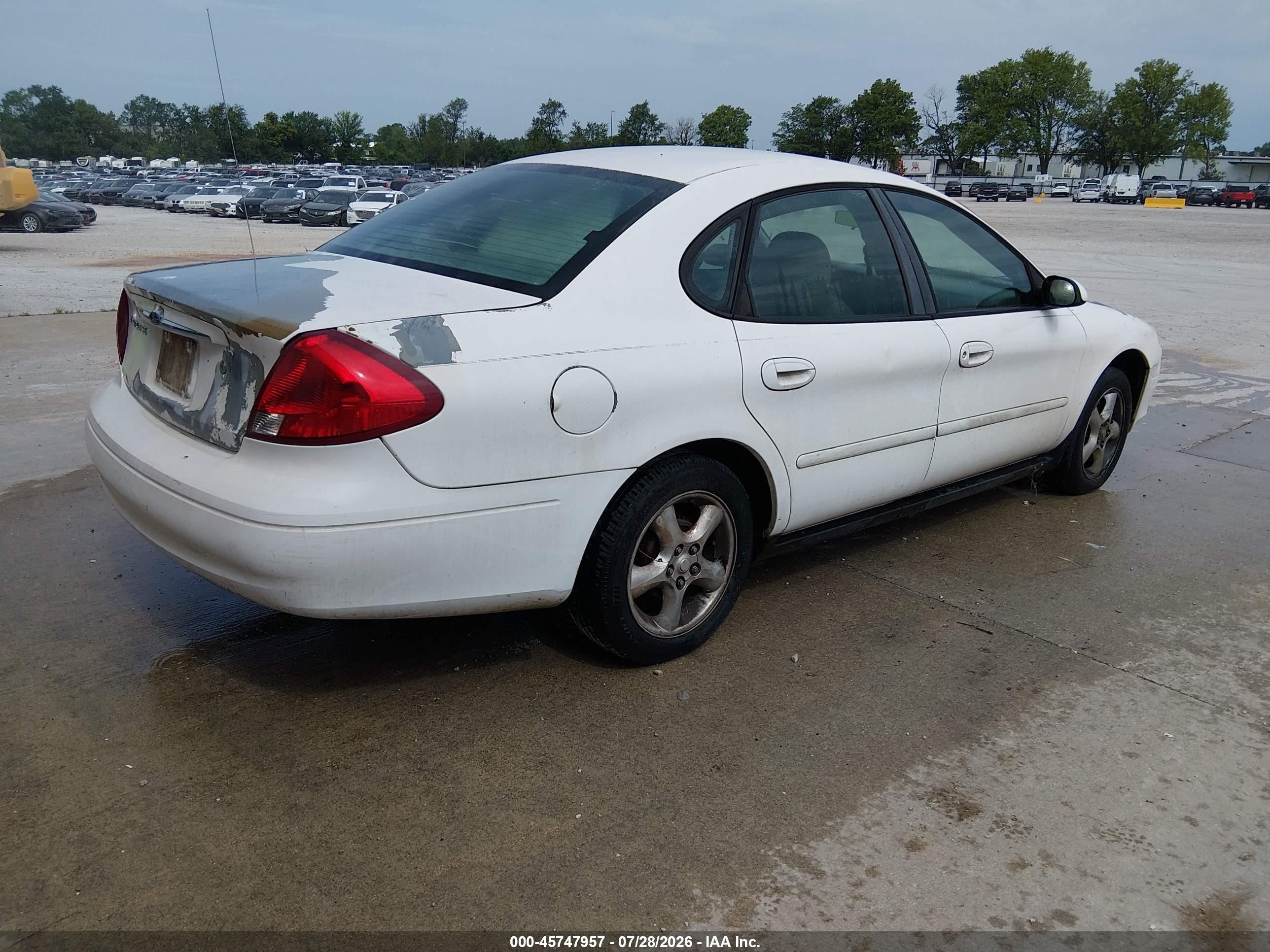 2000 Ford Taurus Se White vin: 1FAFP53U0YG227540