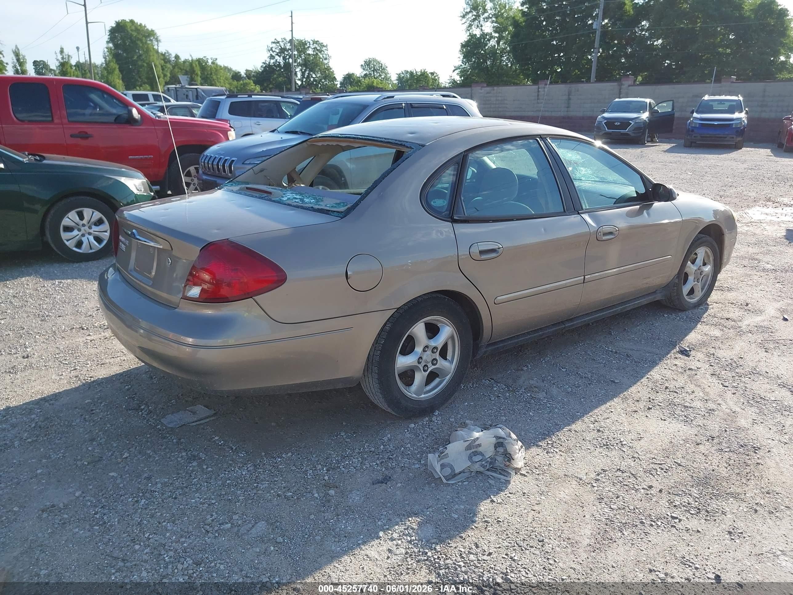 2002 Ford Taurus Se Beige vin: 1FAFP53U12G127986