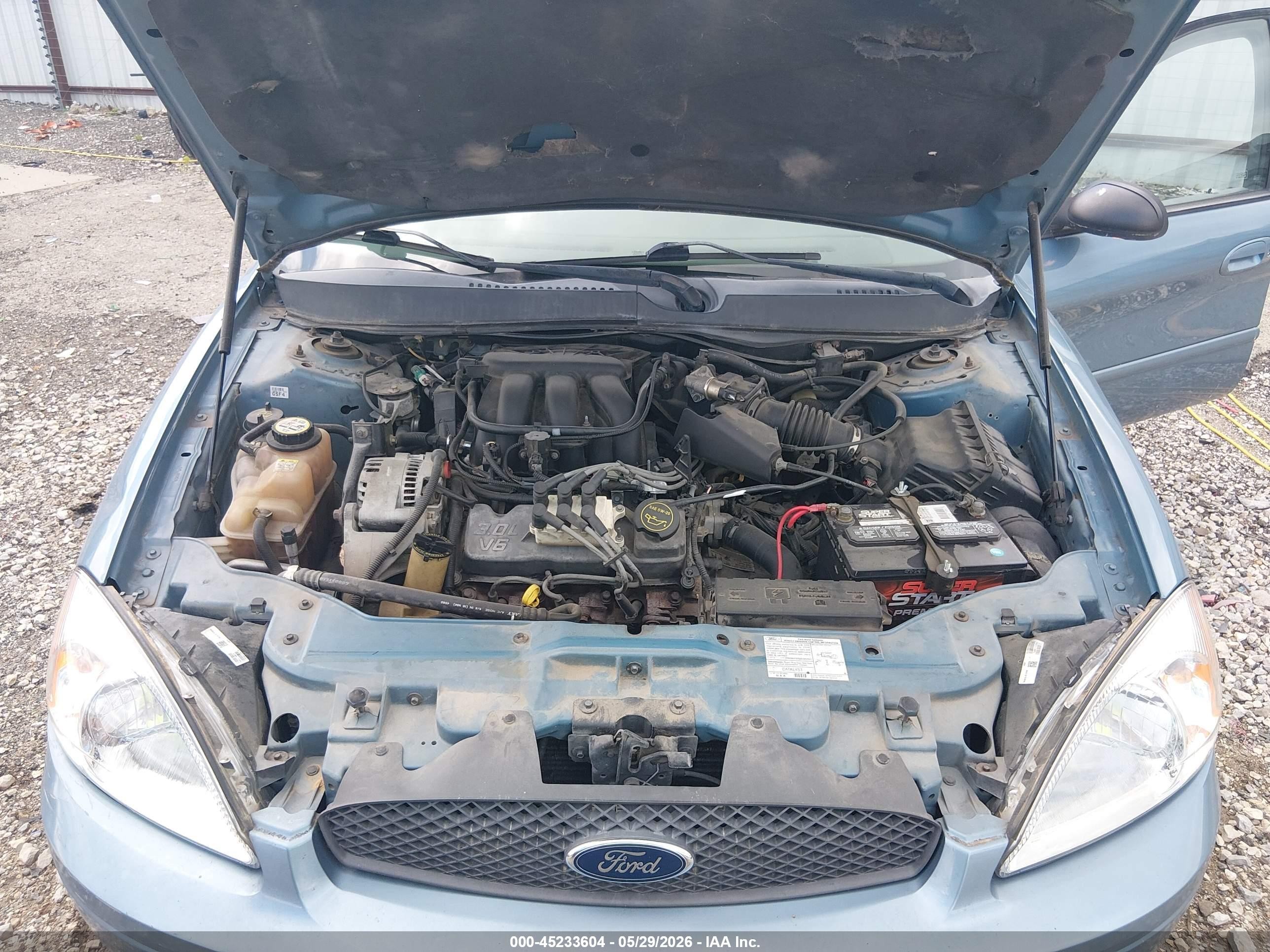 2006 Ford Taurus Se Blue vin: 1FAFP53U16A186934