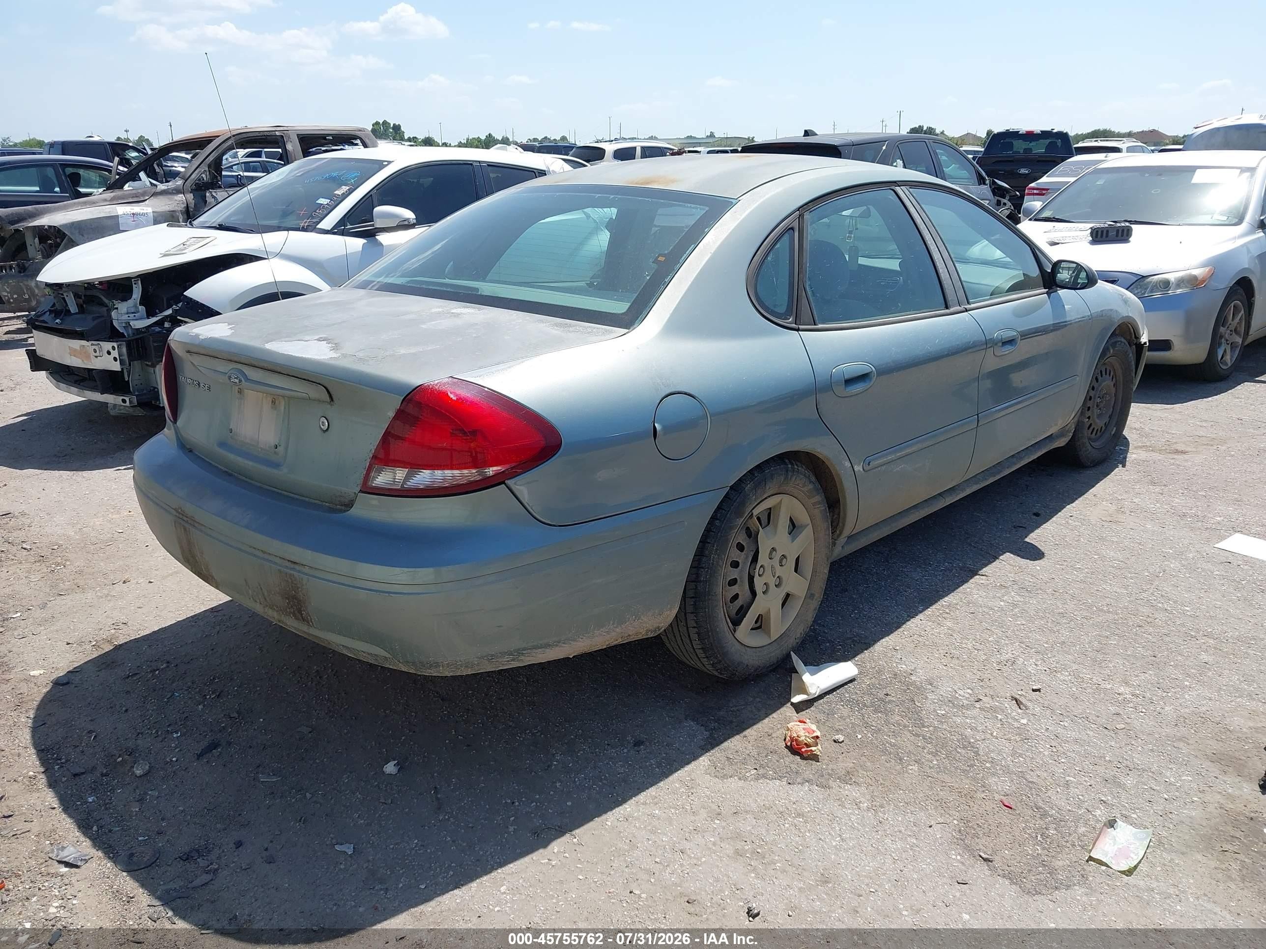 2005 Ford Taurus Se Зеленый vin: 1FAFP53U25A281601