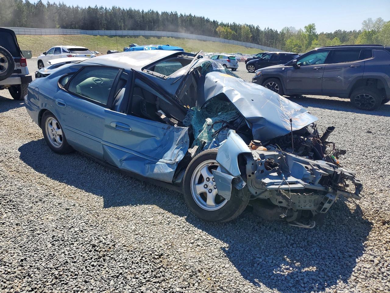 2007 Ford Taurus Se Blue vin: 1FAFP53U27A114805