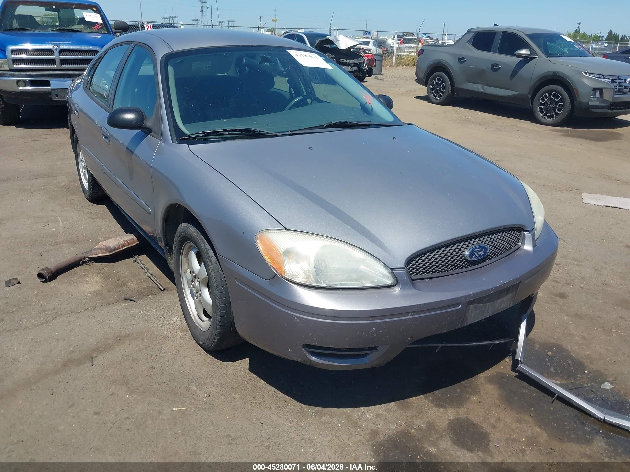 2007 Ford Taurus Se Gray vin: 1FAFP53U27A132348