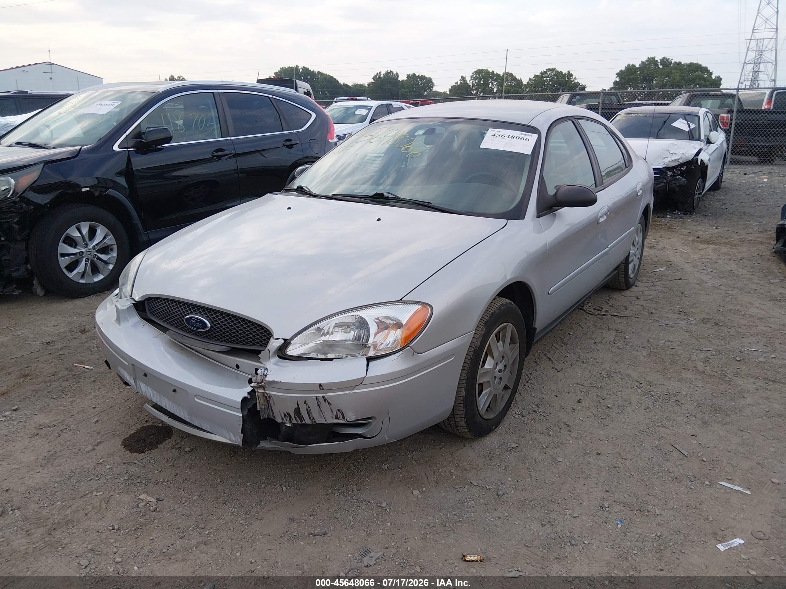 2007 Ford Taurus Se Silver vin: 1FAFP53U27A179461