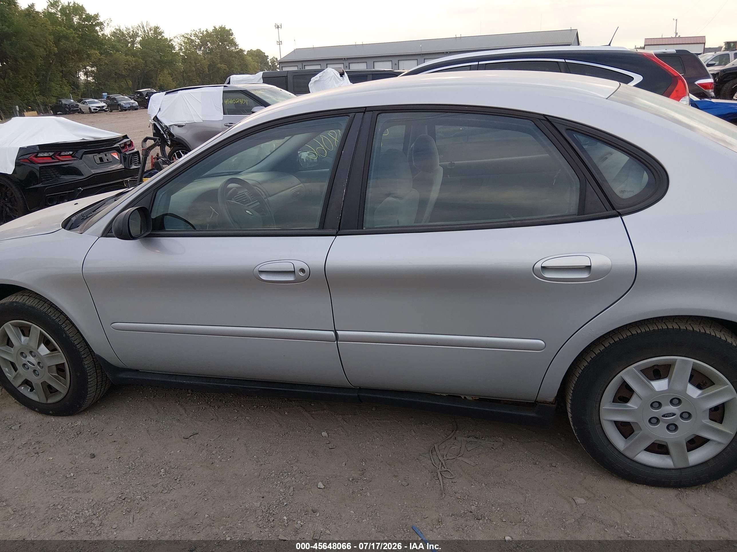 2007 Ford Taurus Se Silver vin: 1FAFP53U27A179461