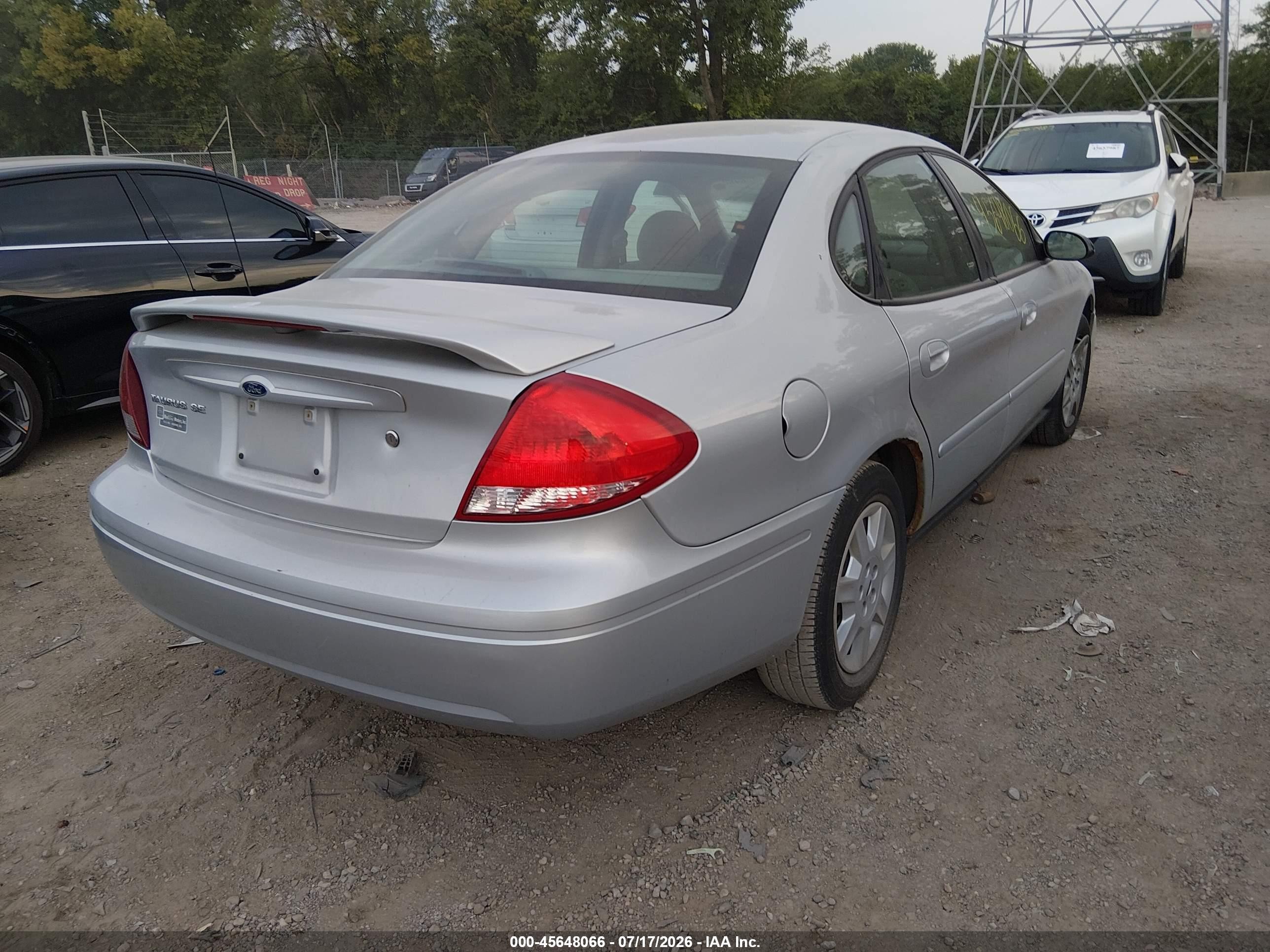 2007 Ford Taurus Se Silver vin: 1FAFP53U27A179461