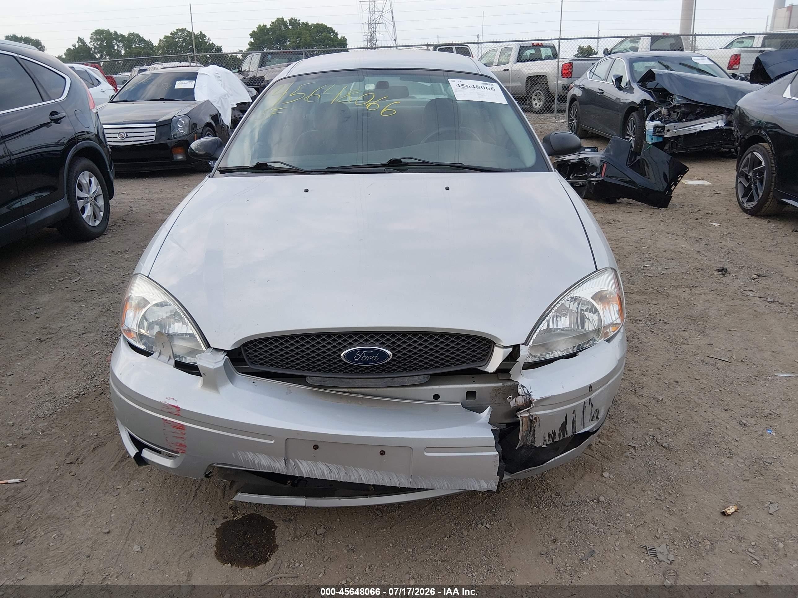 2007 Ford Taurus Se Silver vin: 1FAFP53U27A179461