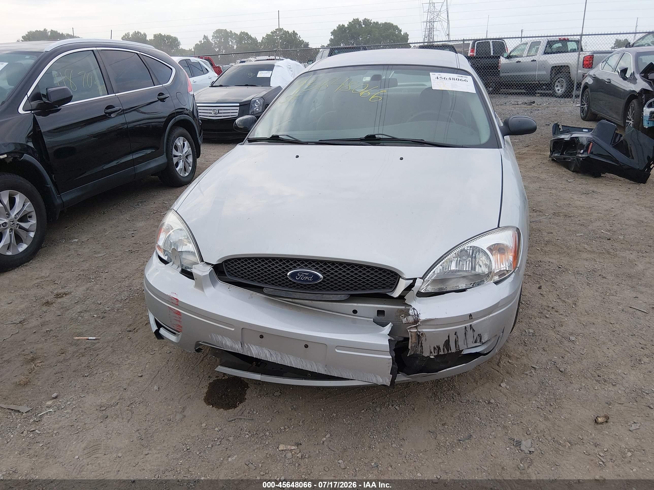 2007 Ford Taurus Se Silver vin: 1FAFP53U27A179461