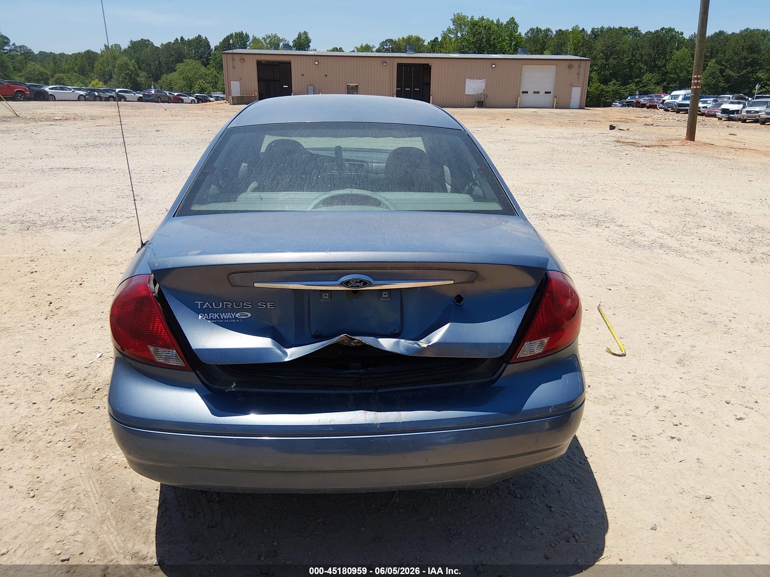 2000 Ford Taurus Se Blue vin: 1FAFP53U2YA136451