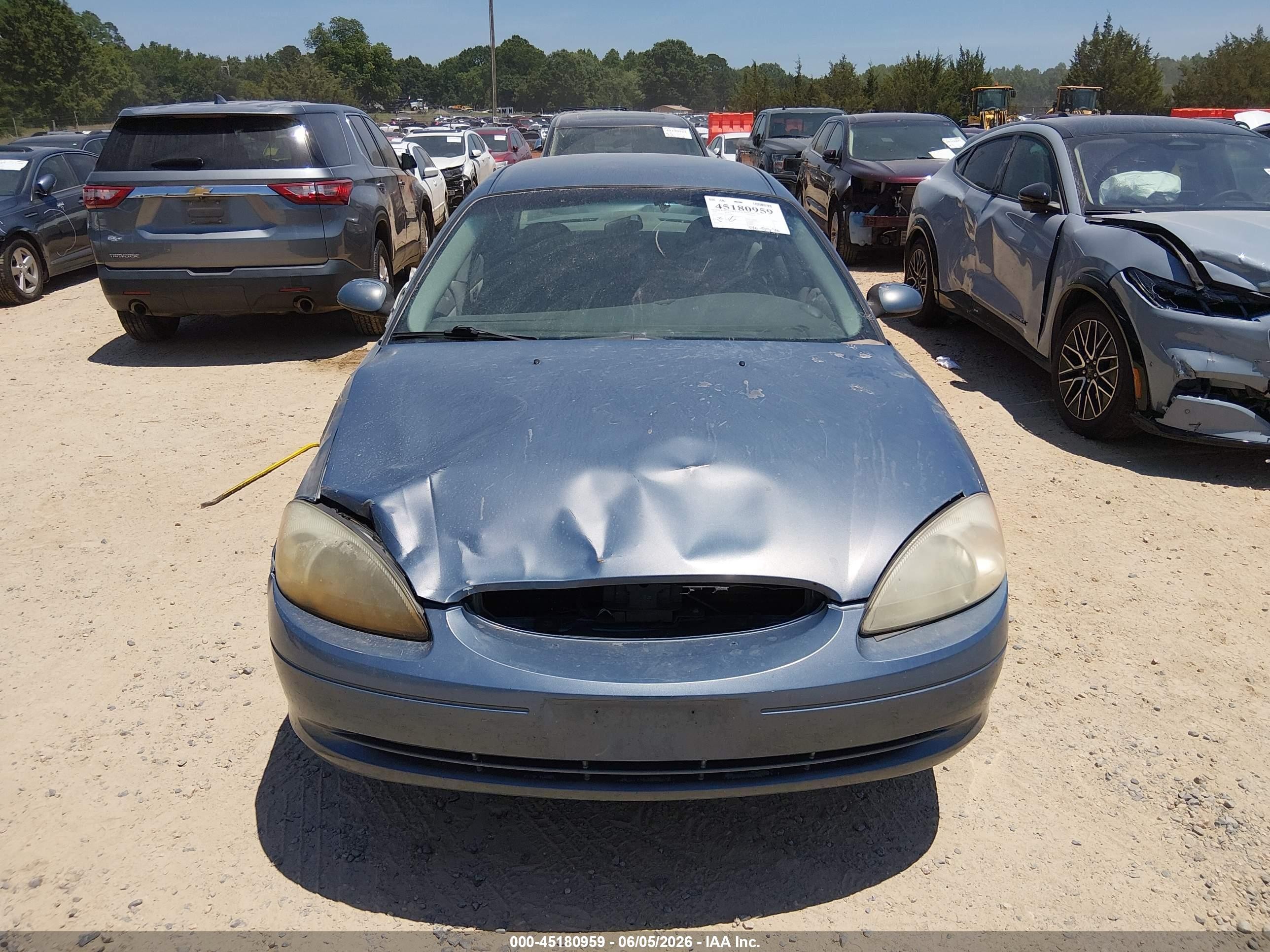 2000 Ford Taurus Se Blue vin: 1FAFP53U2YA136451