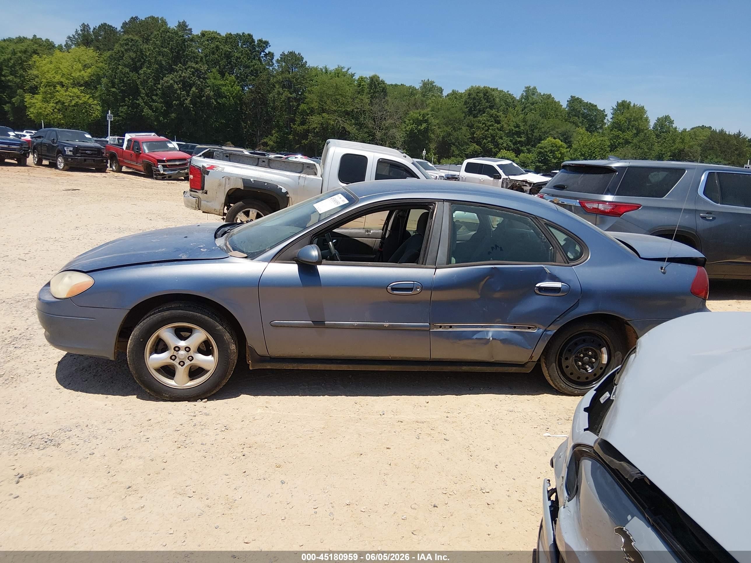 2000 Ford Taurus Se Blue vin: 1FAFP53U2YA136451