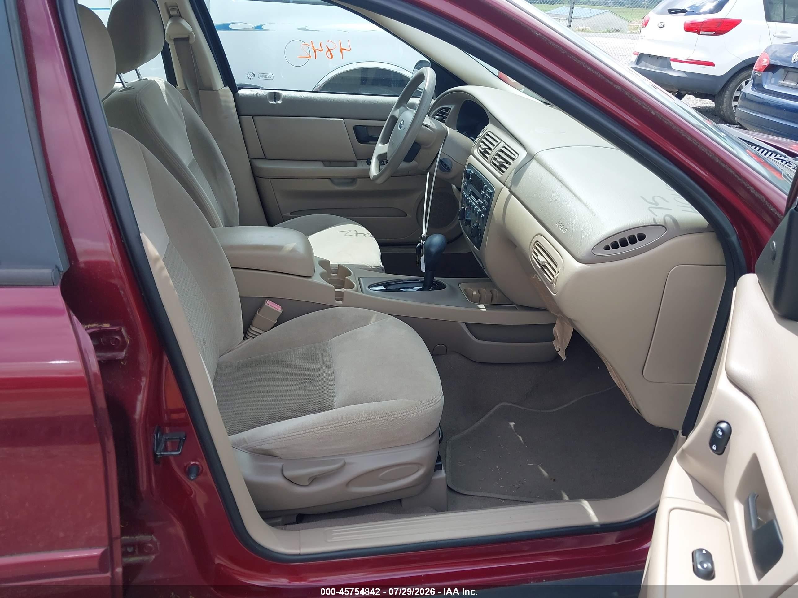 2004 Ford Taurus Se Maroon vin: 1FAFP53U34G135722