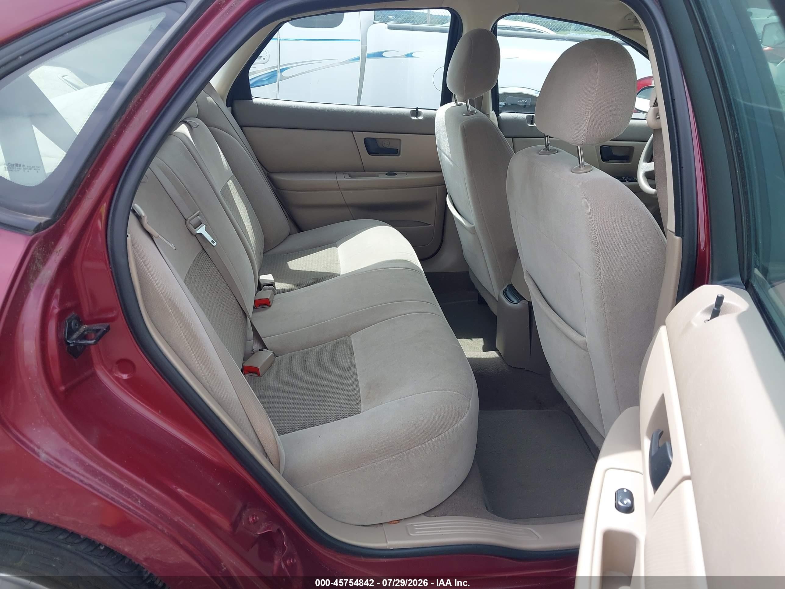 2004 Ford Taurus Se Maroon vin: 1FAFP53U34G135722
