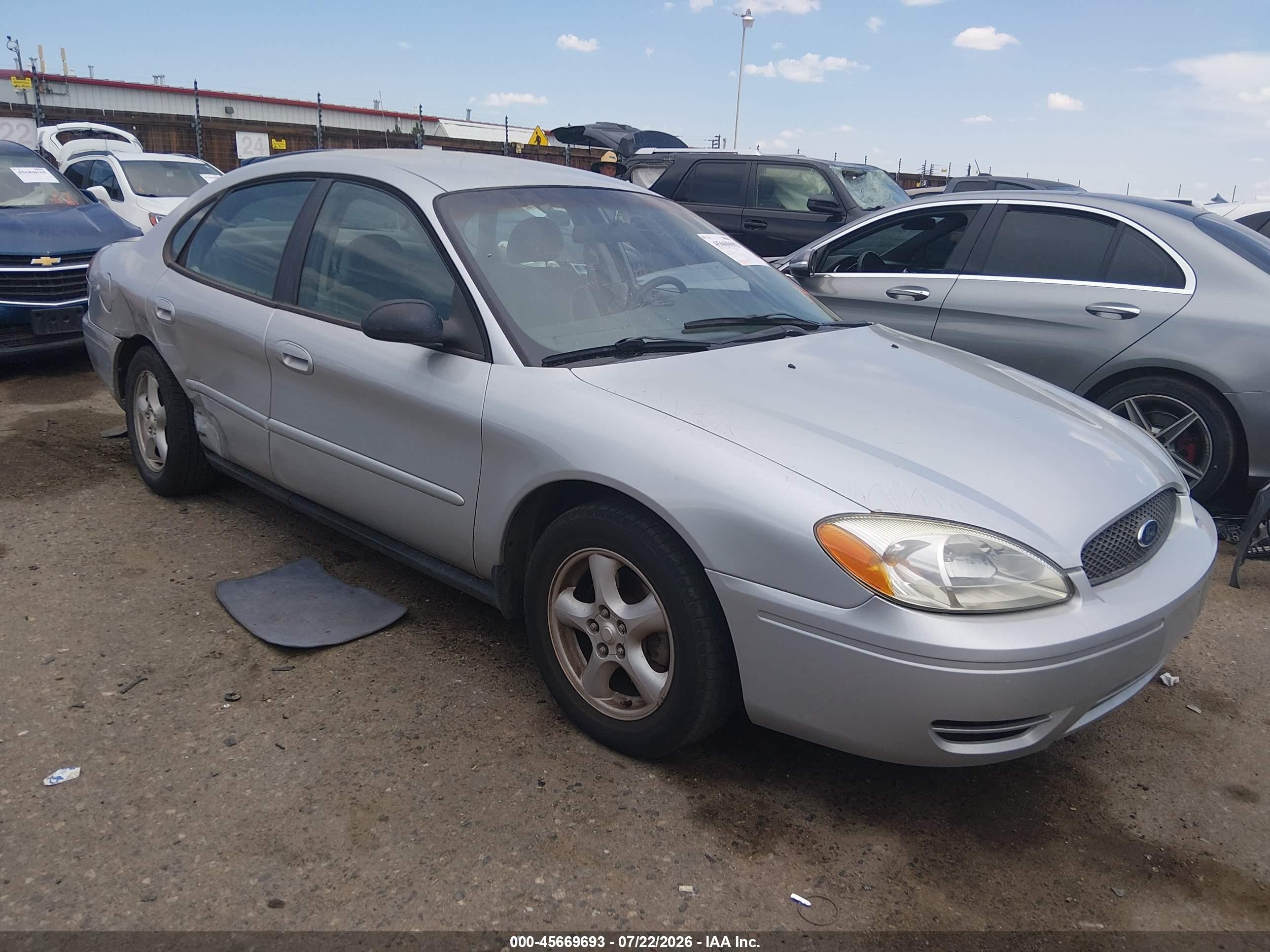 2005 Ford Taurus Se Silver vin: 1FAFP53U35A157630