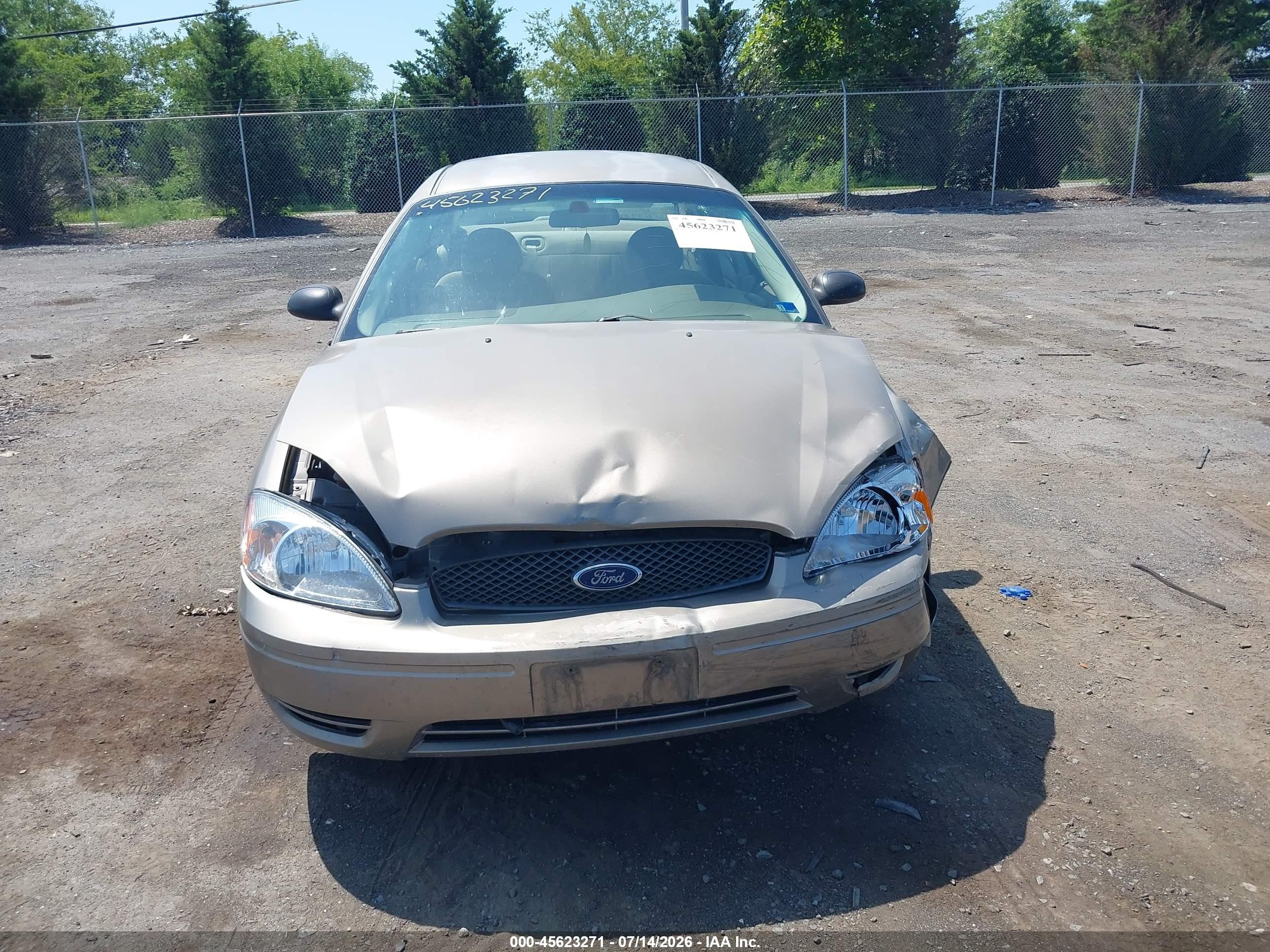 2006 Ford Taurus Se Бежевый vin: 1FAFP53U36A147195