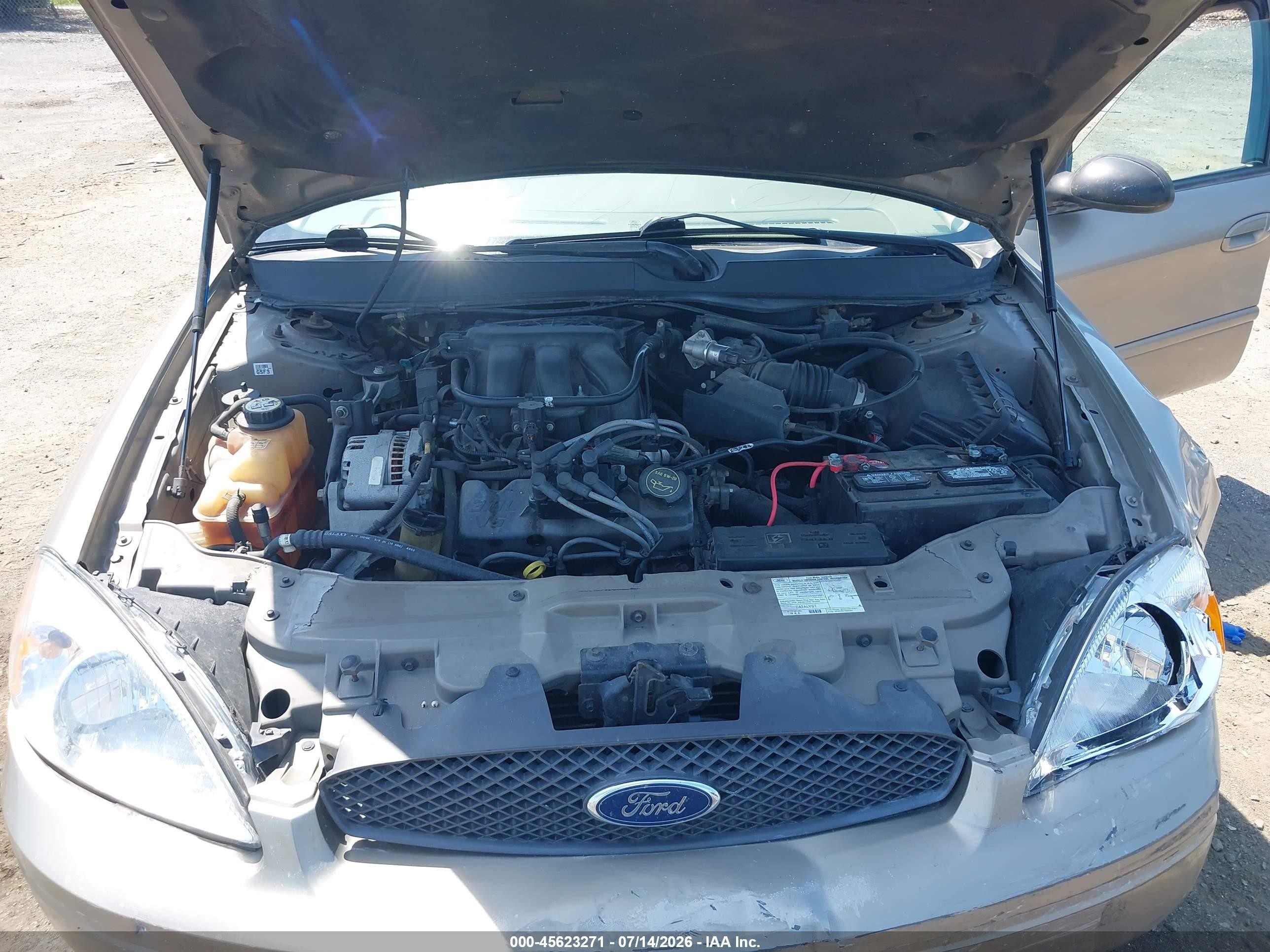 2006 Ford Taurus Se Бежевый vin: 1FAFP53U36A147195