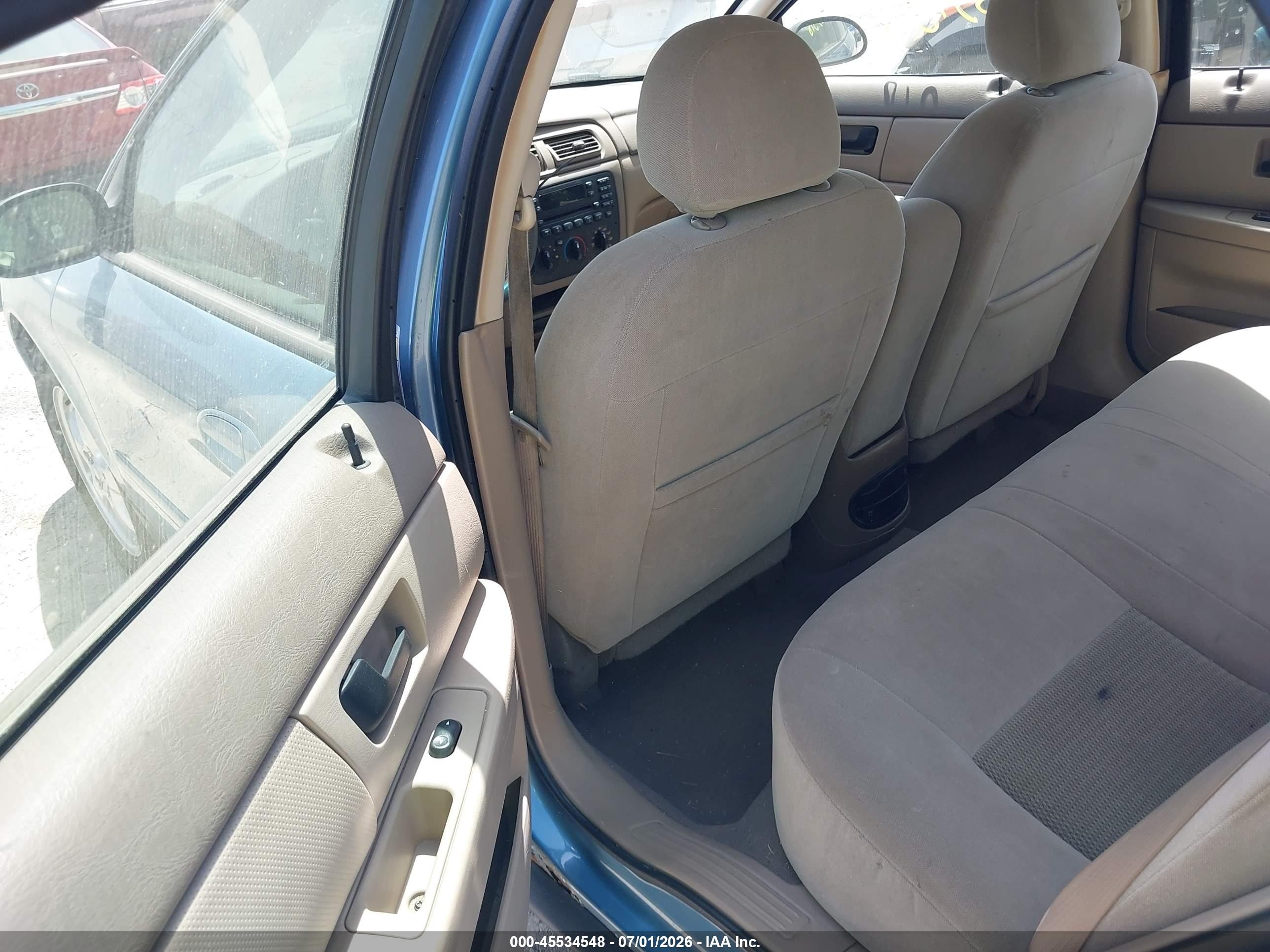 2006 Ford Taurus Se Light Blue vin: 1FAFP53U36A218394