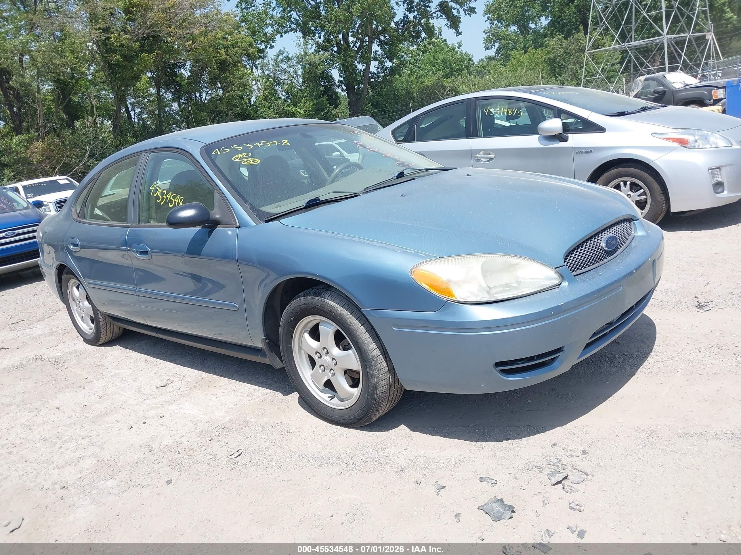 2006 Ford Taurus Se Light Blue vin: 1FAFP53U36A218394