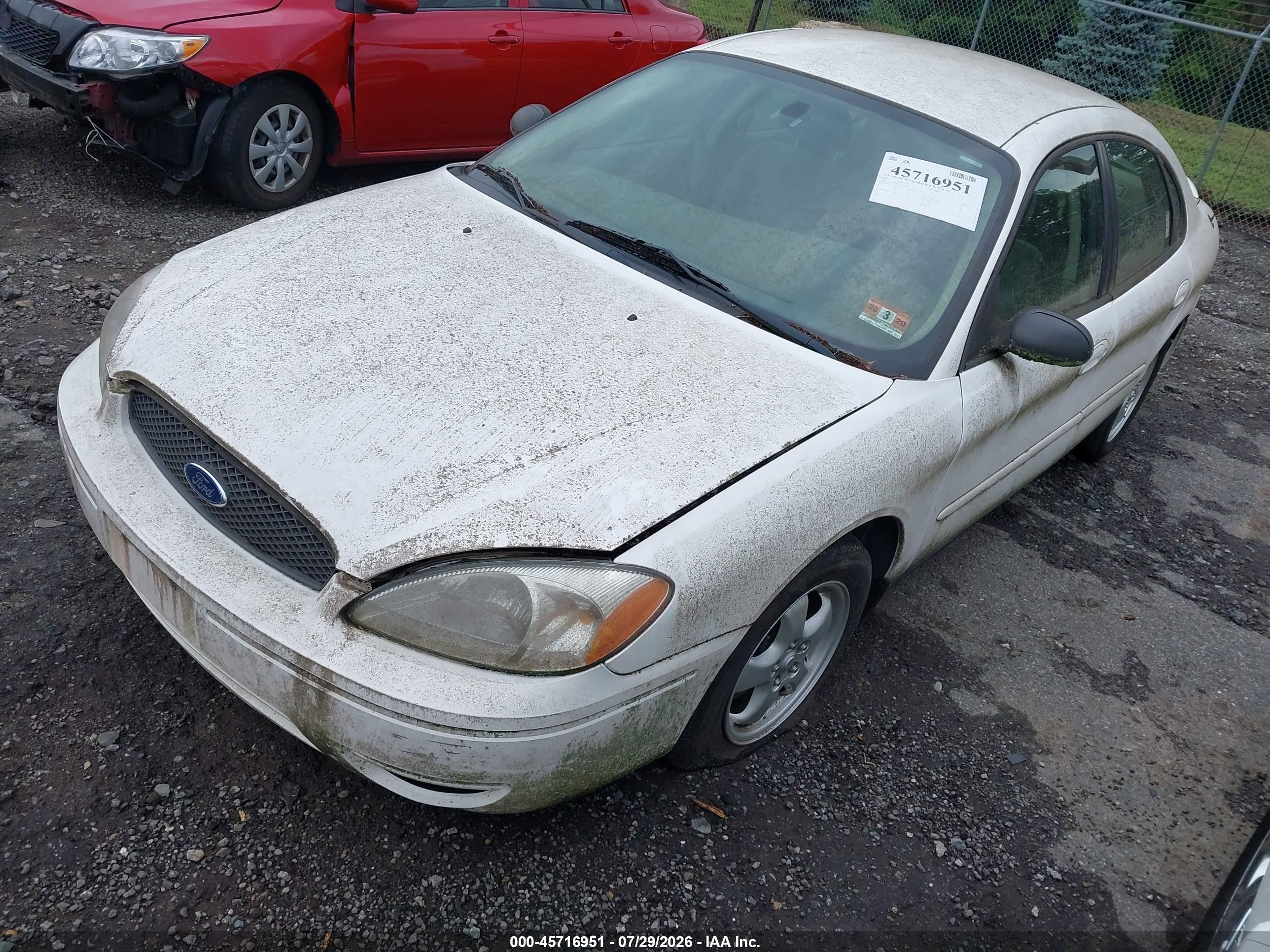 2007 Ford Taurus Se White vin: 1FAFP53U37A114277