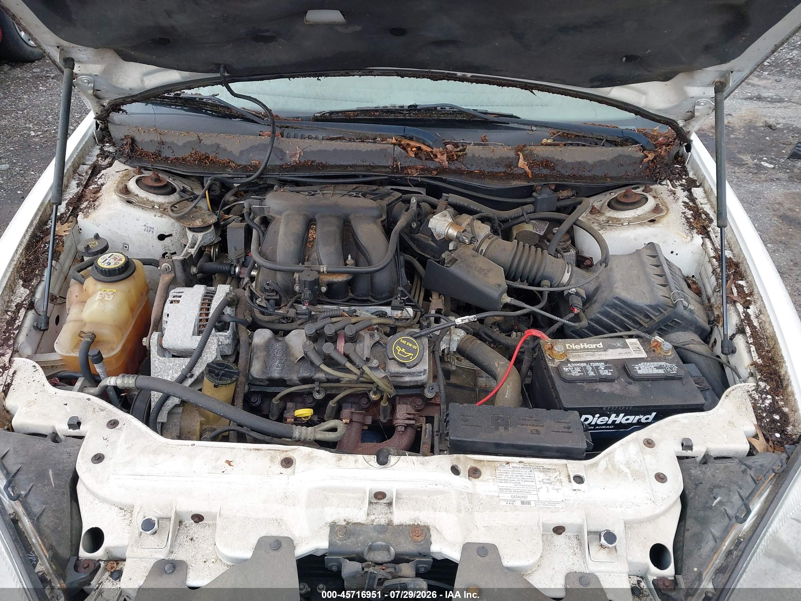 2007 Ford Taurus Se White vin: 1FAFP53U37A114277