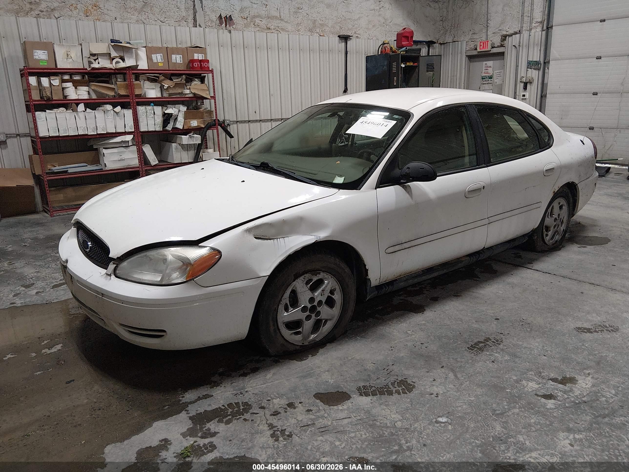 2007 Ford Taurus Se White vin: 1FAFP53U37A119494