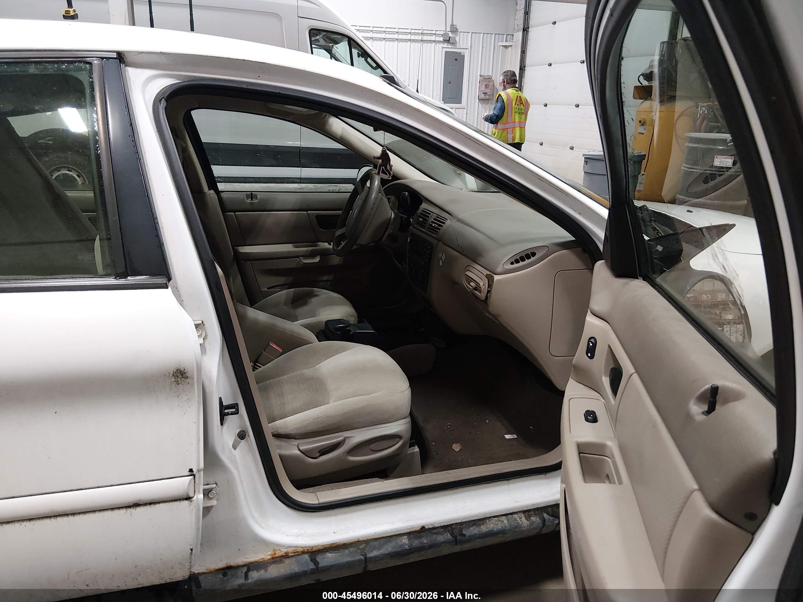 2007 Ford Taurus Se White vin: 1FAFP53U37A119494