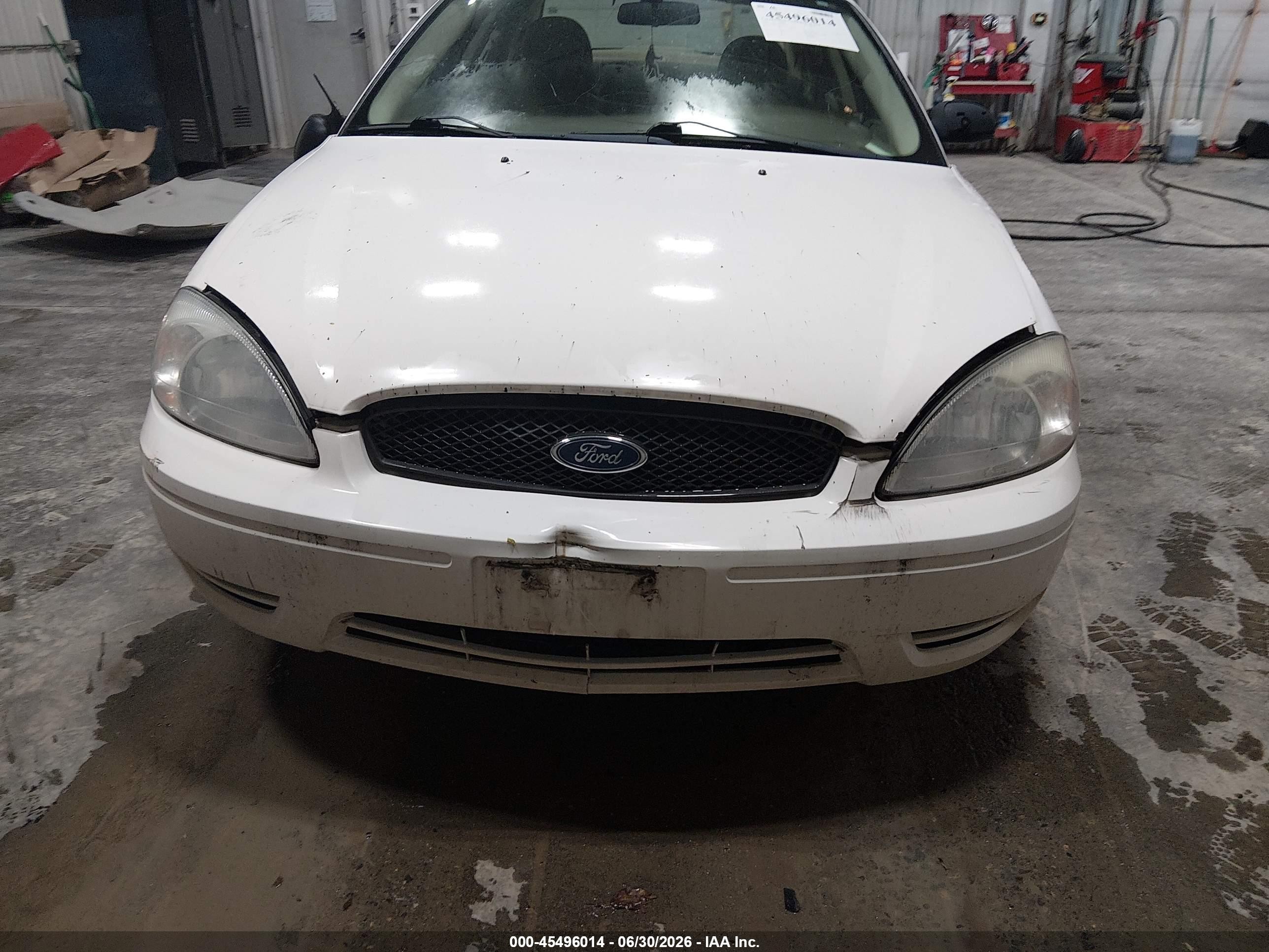 2007 Ford Taurus Se White vin: 1FAFP53U37A119494
