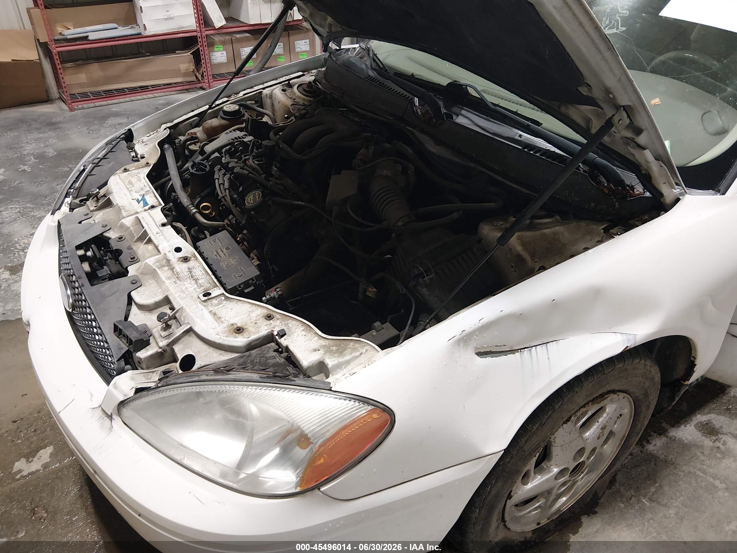 2007 Ford Taurus Se White vin: 1FAFP53U37A119494