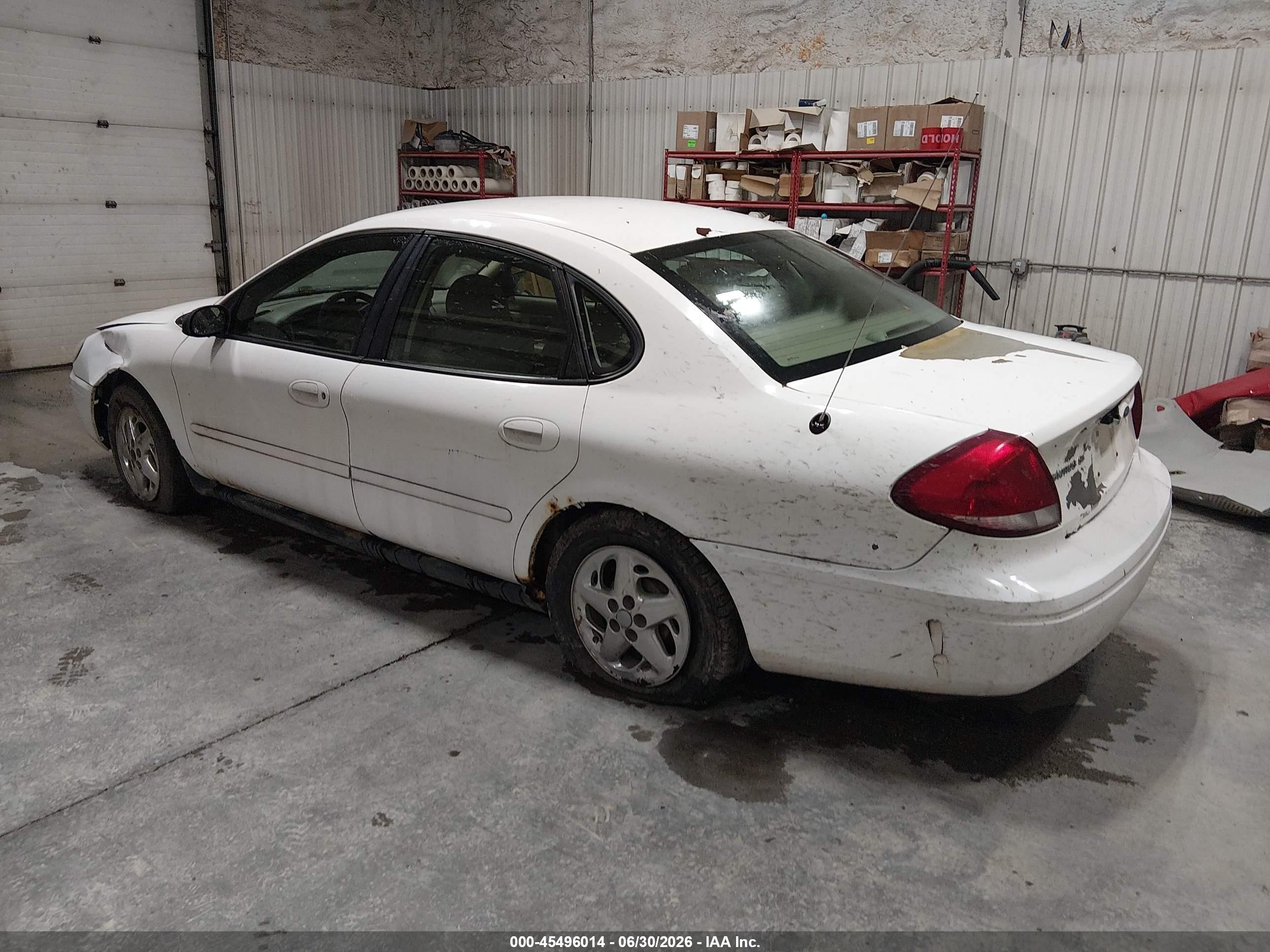2007 Ford Taurus Se White vin: 1FAFP53U37A119494