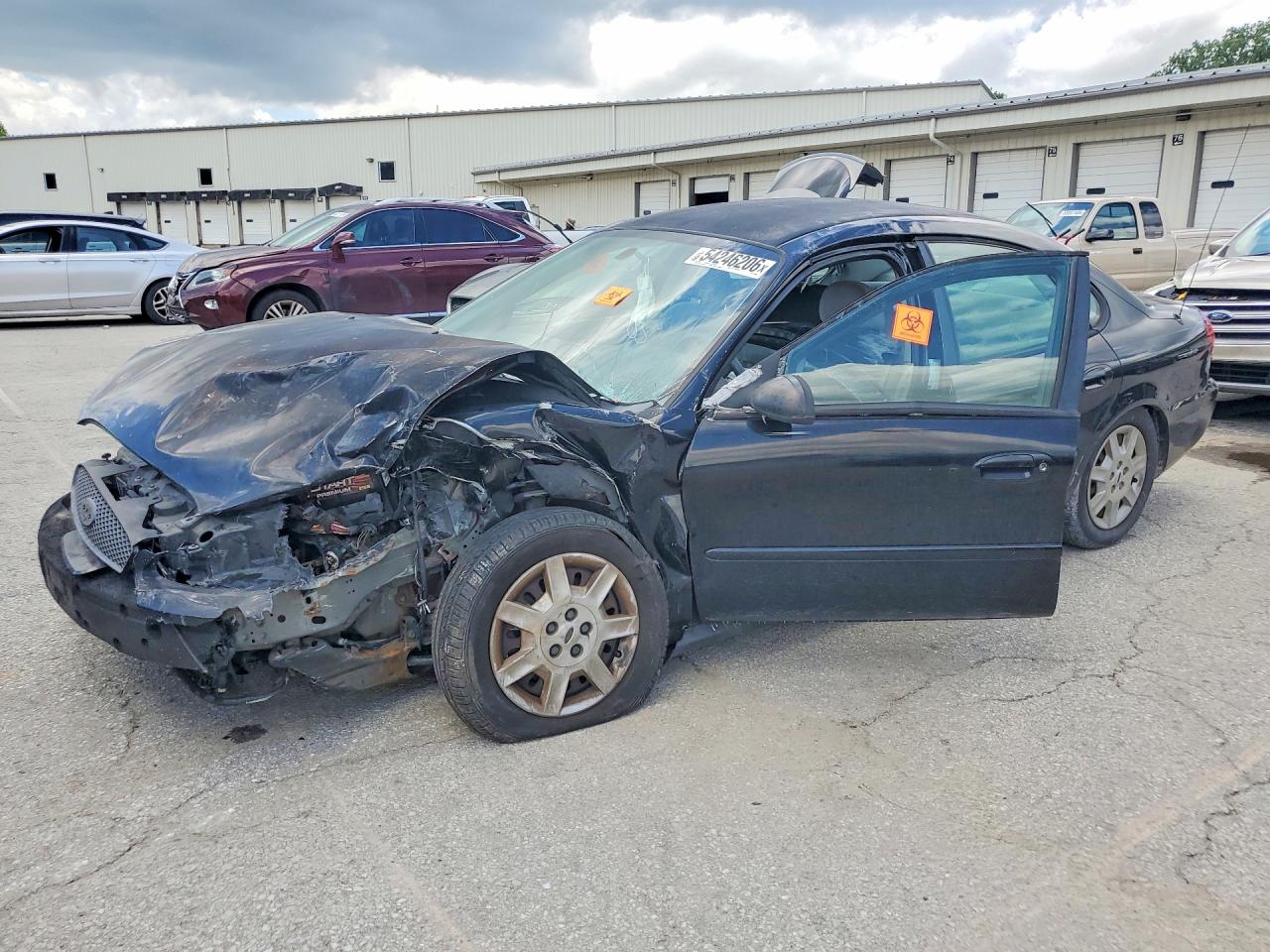 2007 Ford Taurus Se Black vin: 1FAFP53U37A186998