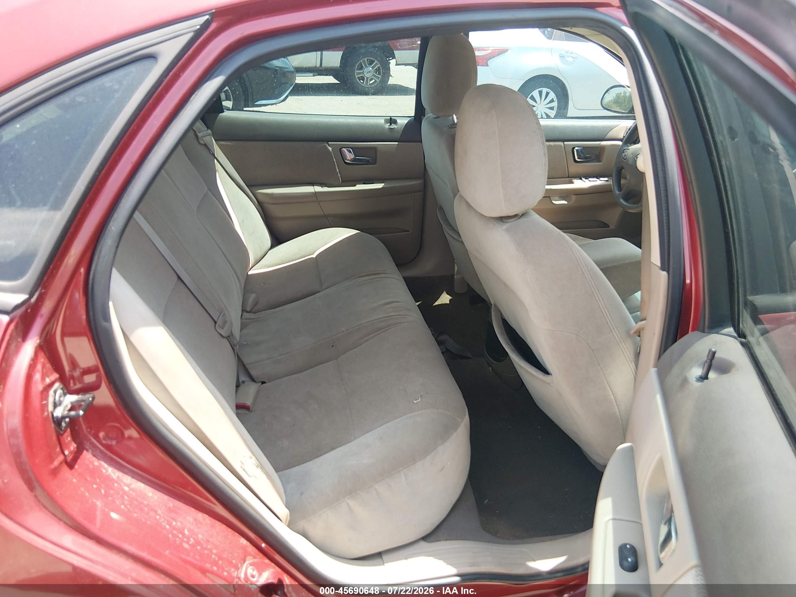 2001 Ford Taurus Se Red vin: 1FAFP53U41A293937
