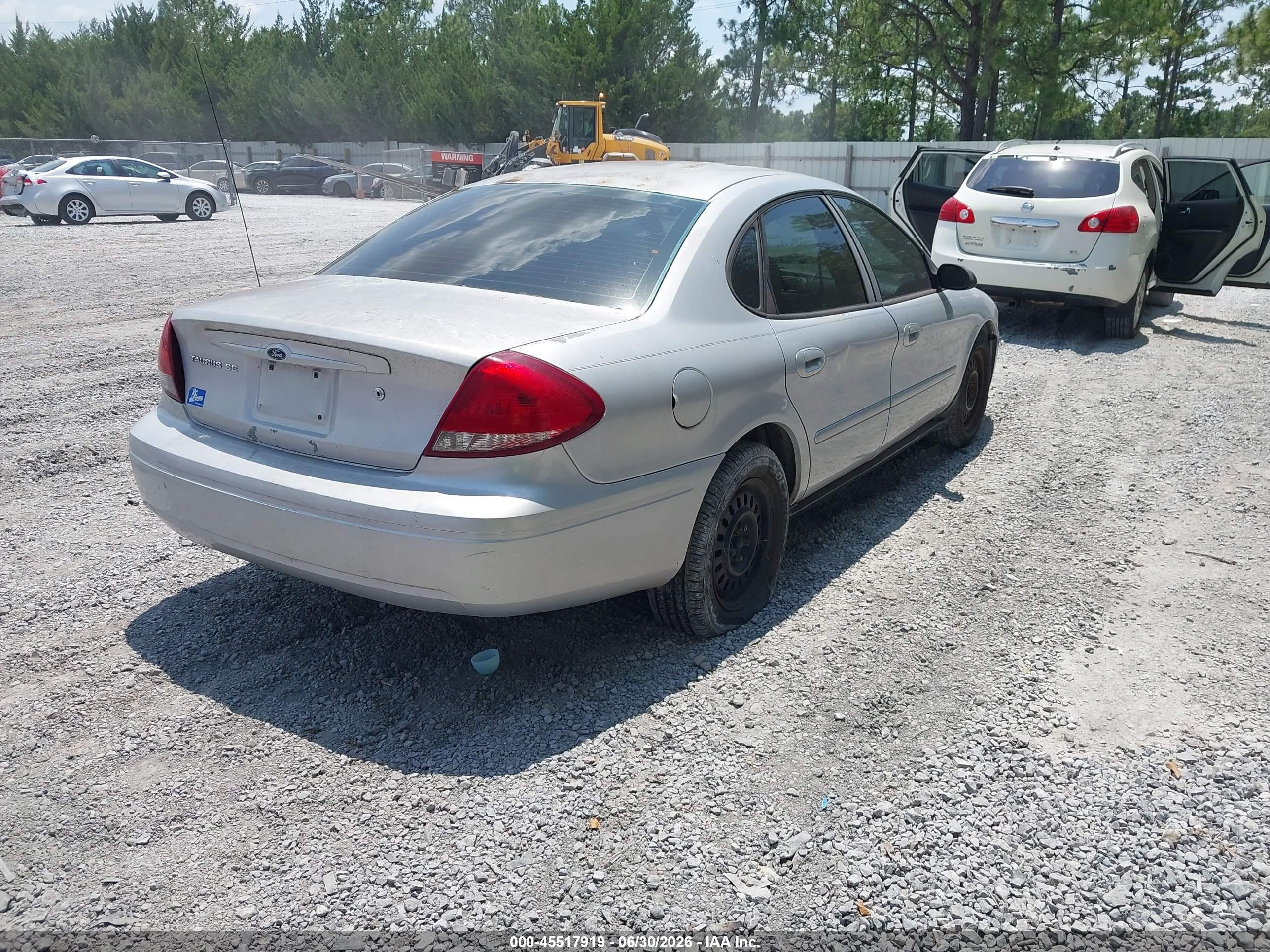 2006 Ford Taurus Se Silver vin: 1FAFP53U46A107028