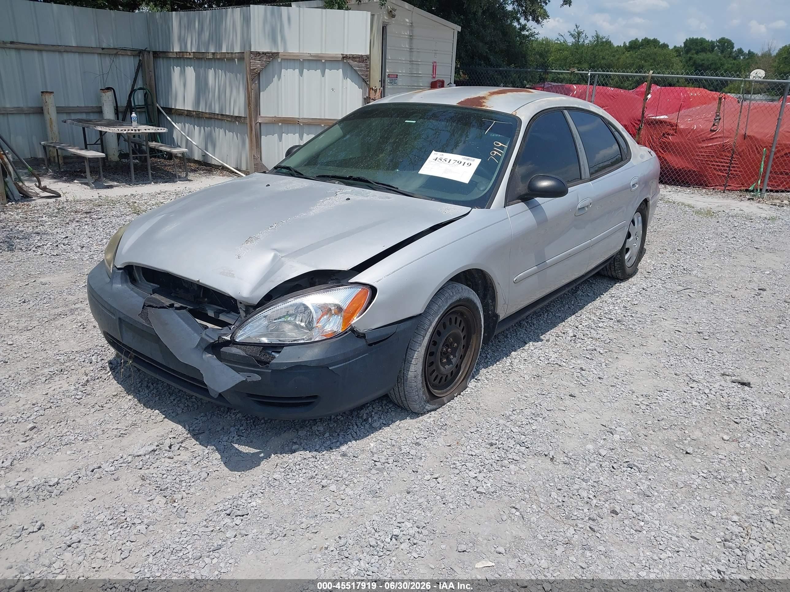 2006 Ford Taurus Se Silver vin: 1FAFP53U46A107028