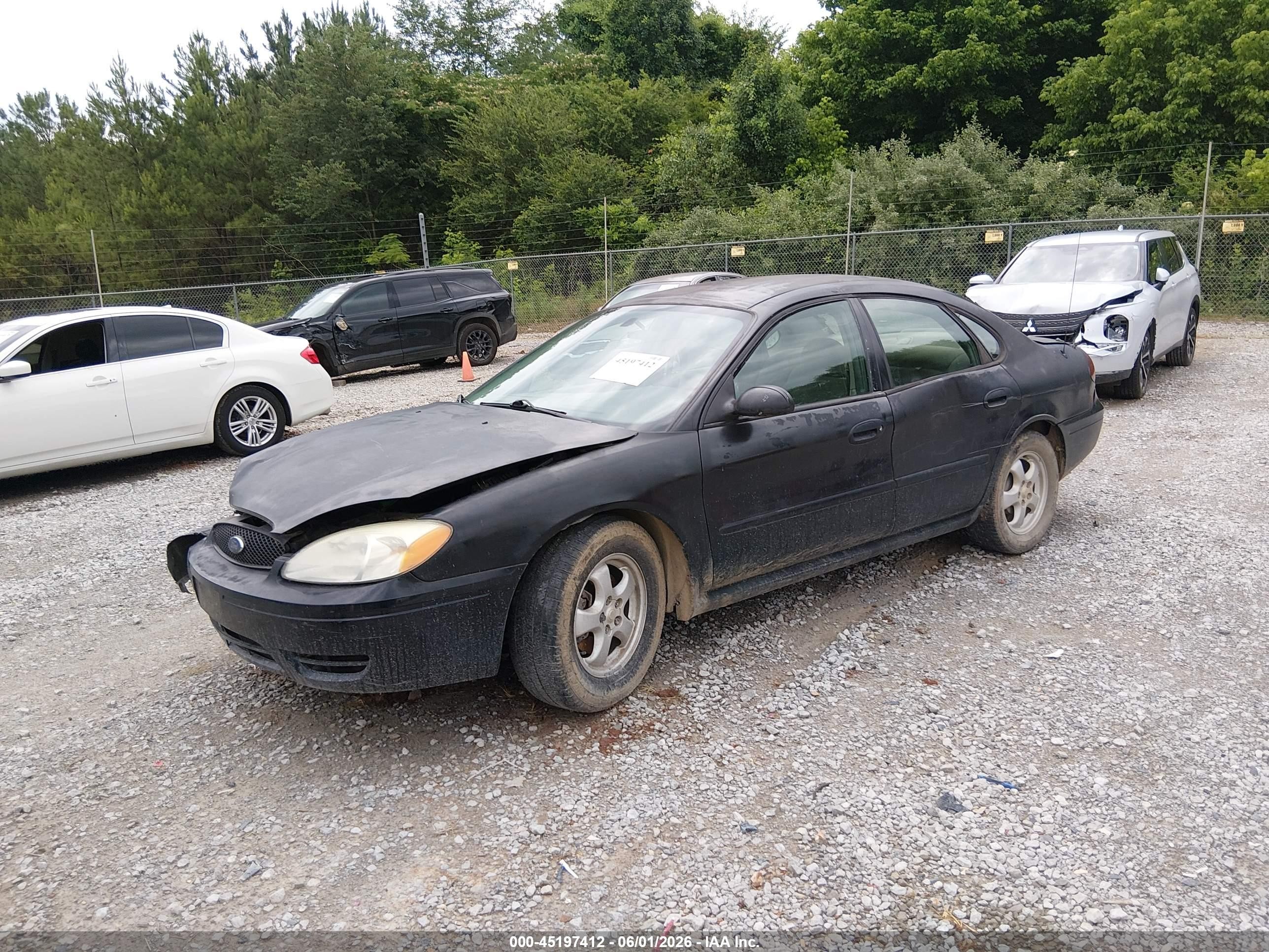 2006 Ford Taurus Se Black vin: 1FAFP53U46A224401