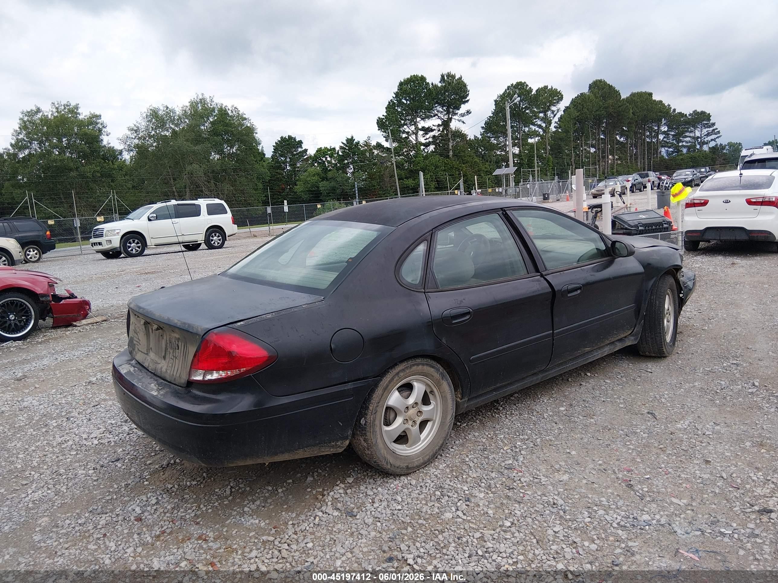 2006 Ford Taurus Se Black vin: 1FAFP53U46A224401