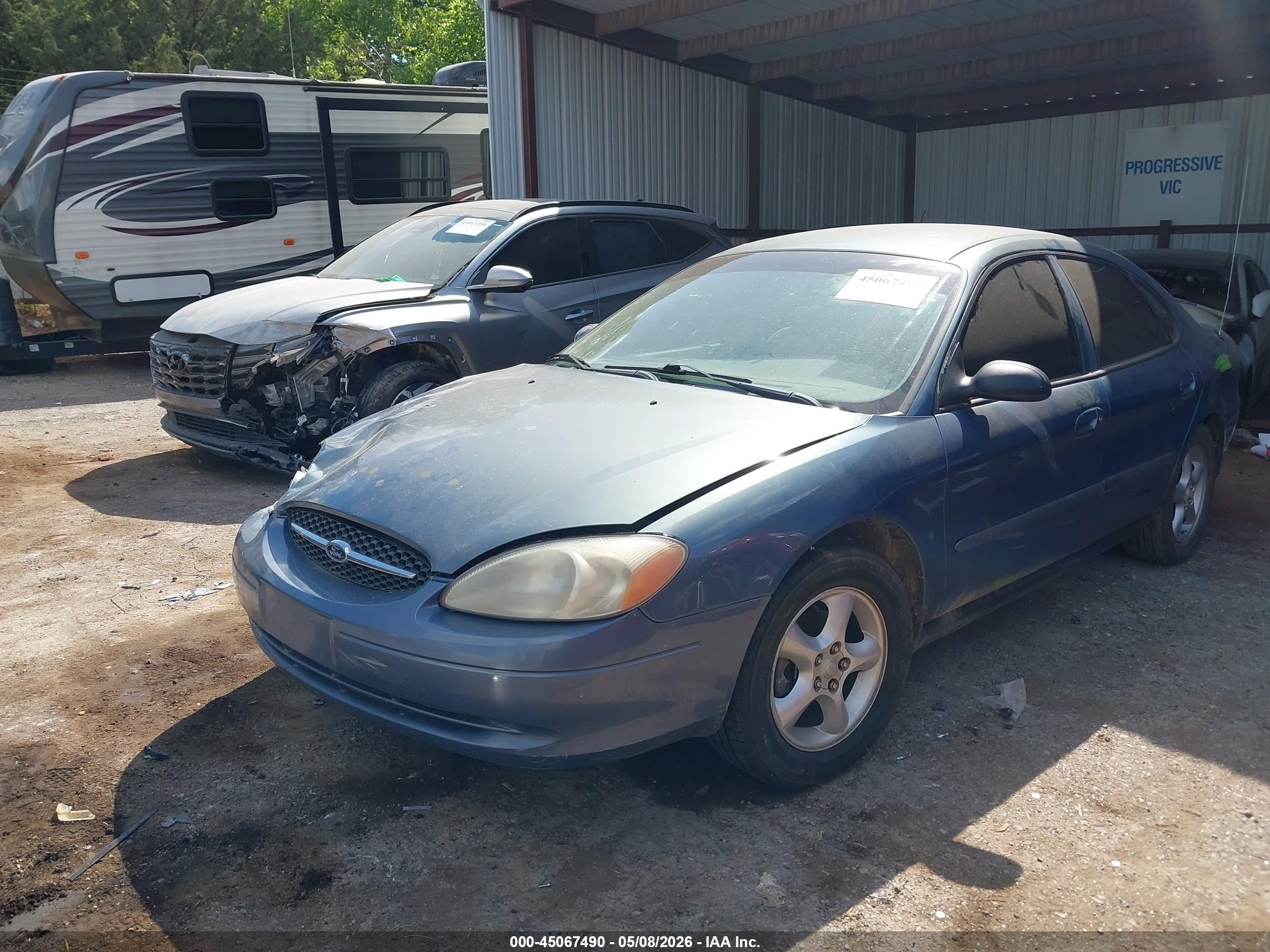 2000 Ford Taurus Se Blue vin: 1FAFP53U4YA266747