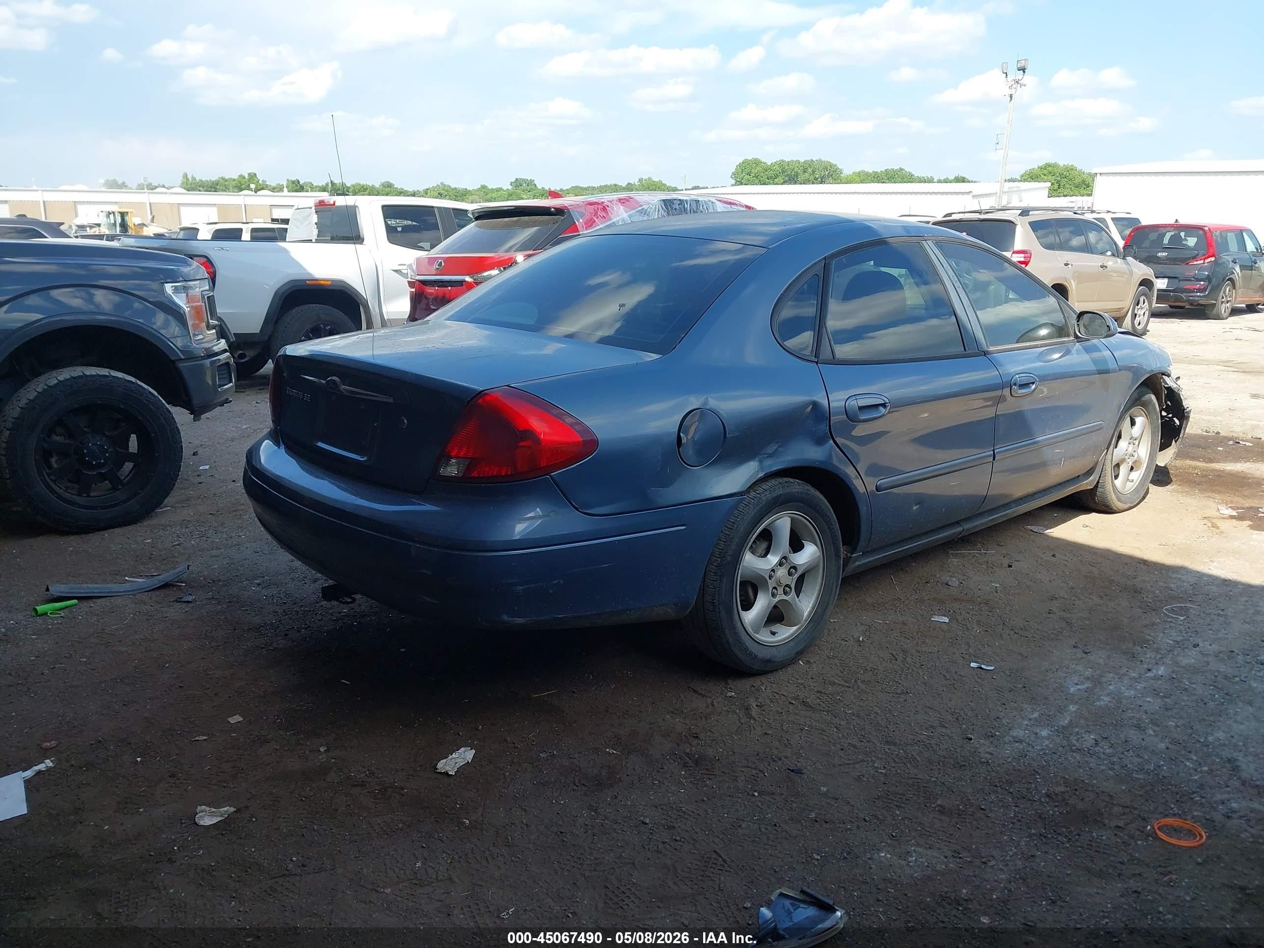 2000 Ford Taurus Se Blue vin: 1FAFP53U4YA266747